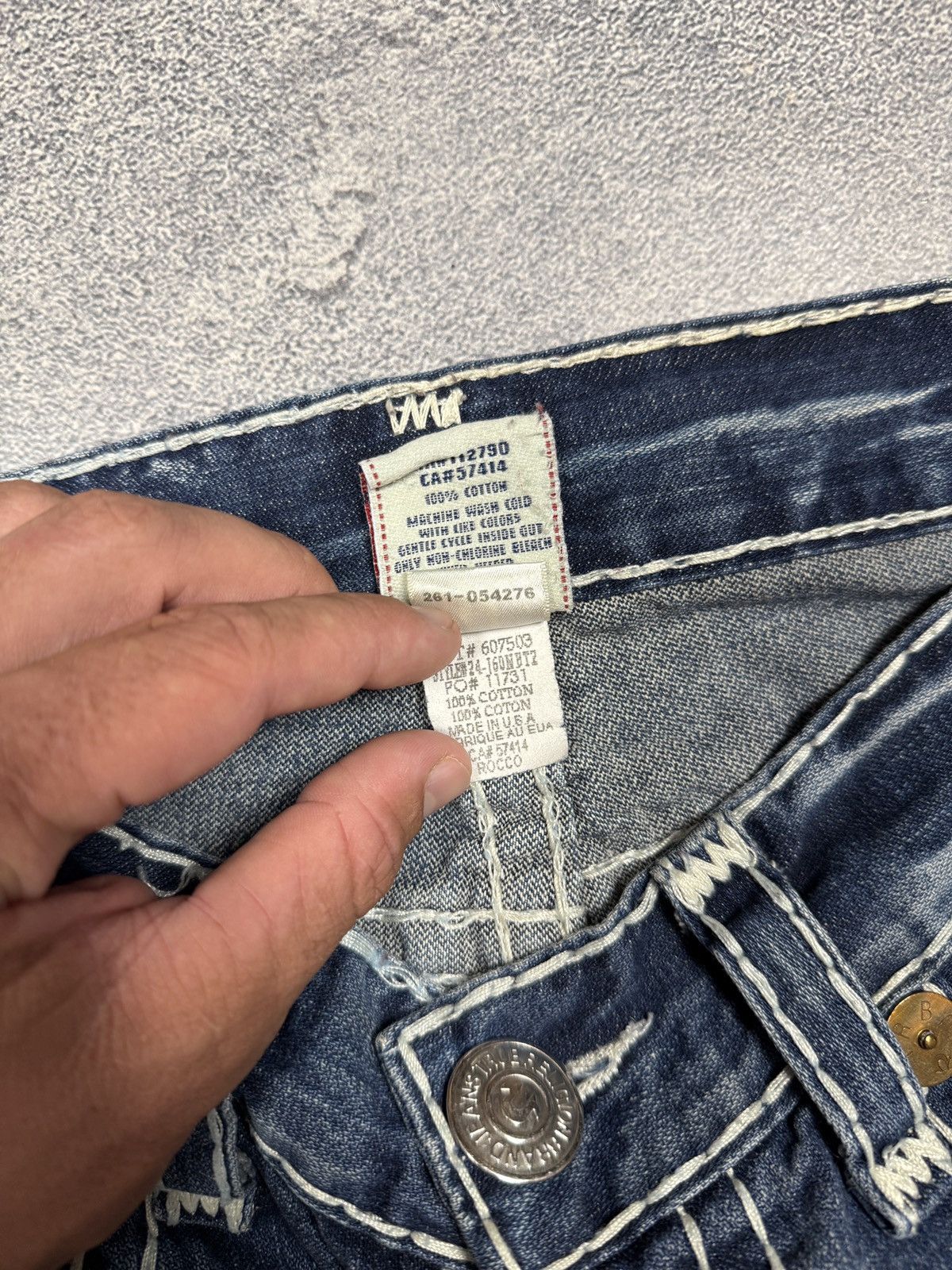 True Religion Crazy True Religion Jeans Big Logo StreetWear Size US 33 - 14 Thumbnail