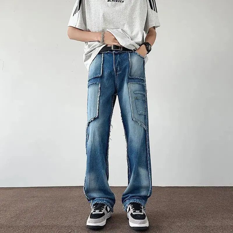 Japanese Brand Retro casual straight leg micro flared jeans Size US 32 / EU 48 - 3 Thumbnail
