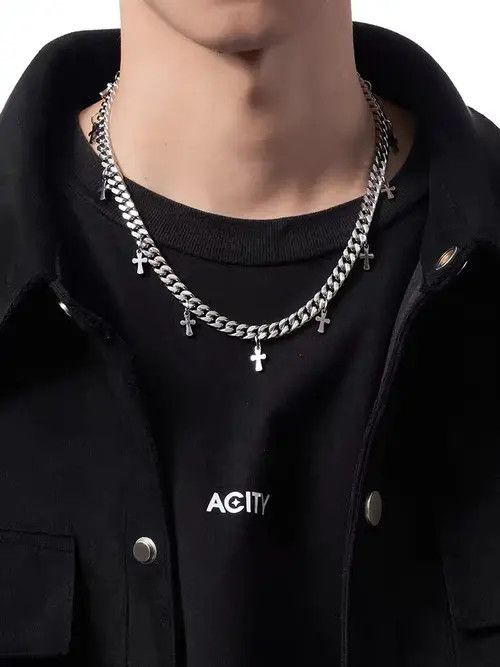 Designer × Vintage Retro cross necklace Acity Size ONE SIZE - 1 Thumbnail