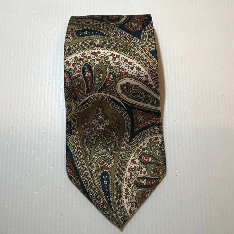Other Wembley Gold Paisley Classic Wide Men Necktie Size ONE SIZE - 1 Thumbnail
