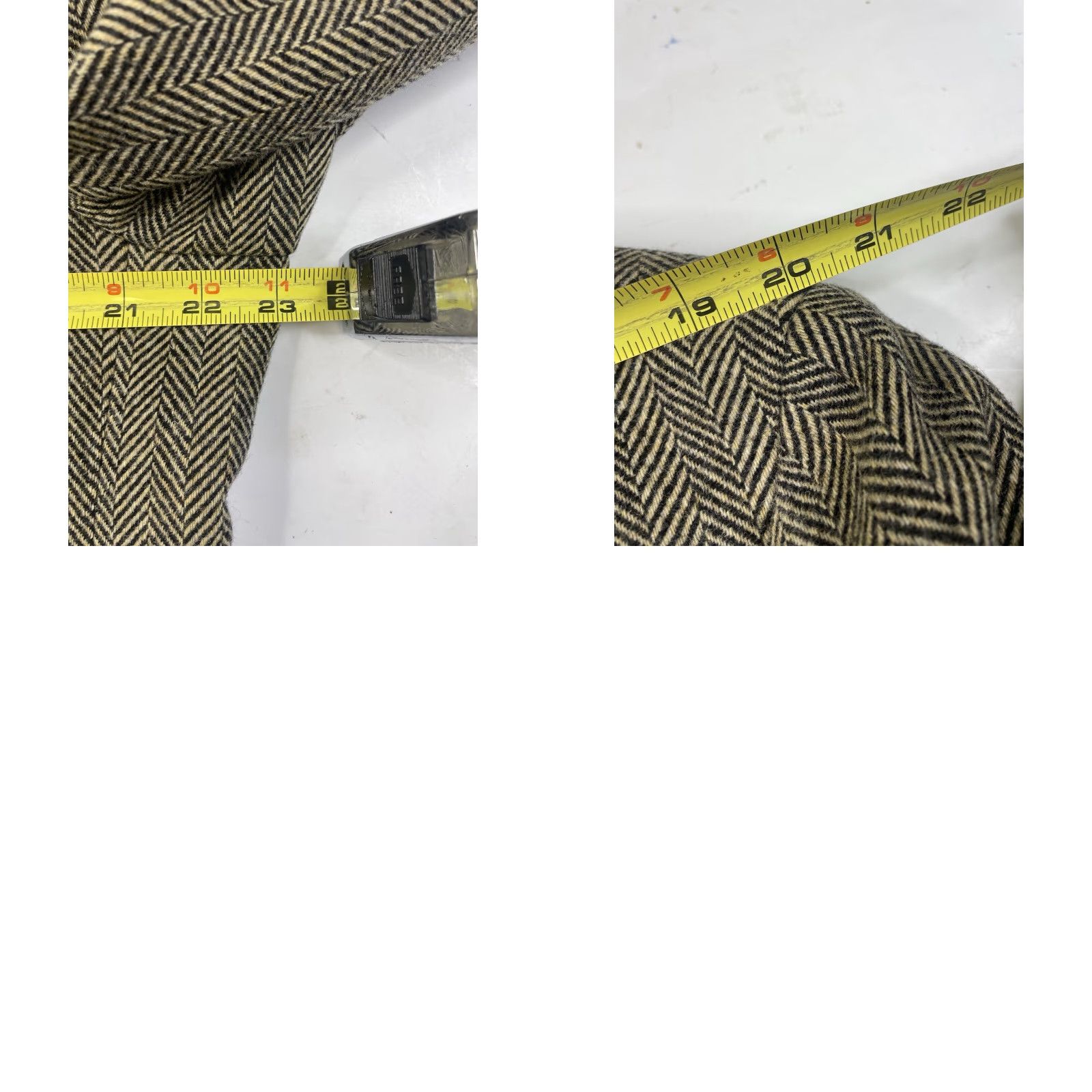 Hugo Boss VINTAGE Hugo Boss Mason Sport Coat Men 44R Brown Herringbone Wool Blazer Jacket Size 44R - 8 Thumbnail