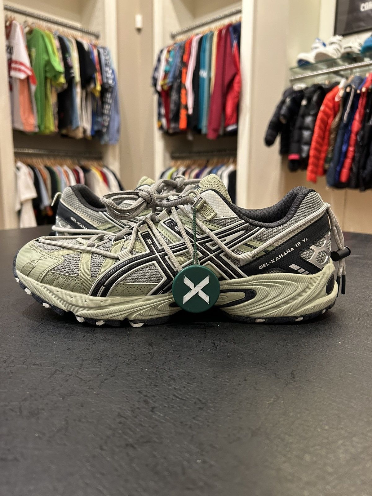Asics Asics Gel-Kahana TR V2 ‘Light Green Pure Grey’ Size US 10 / EU 43 - 1 Thumbnail