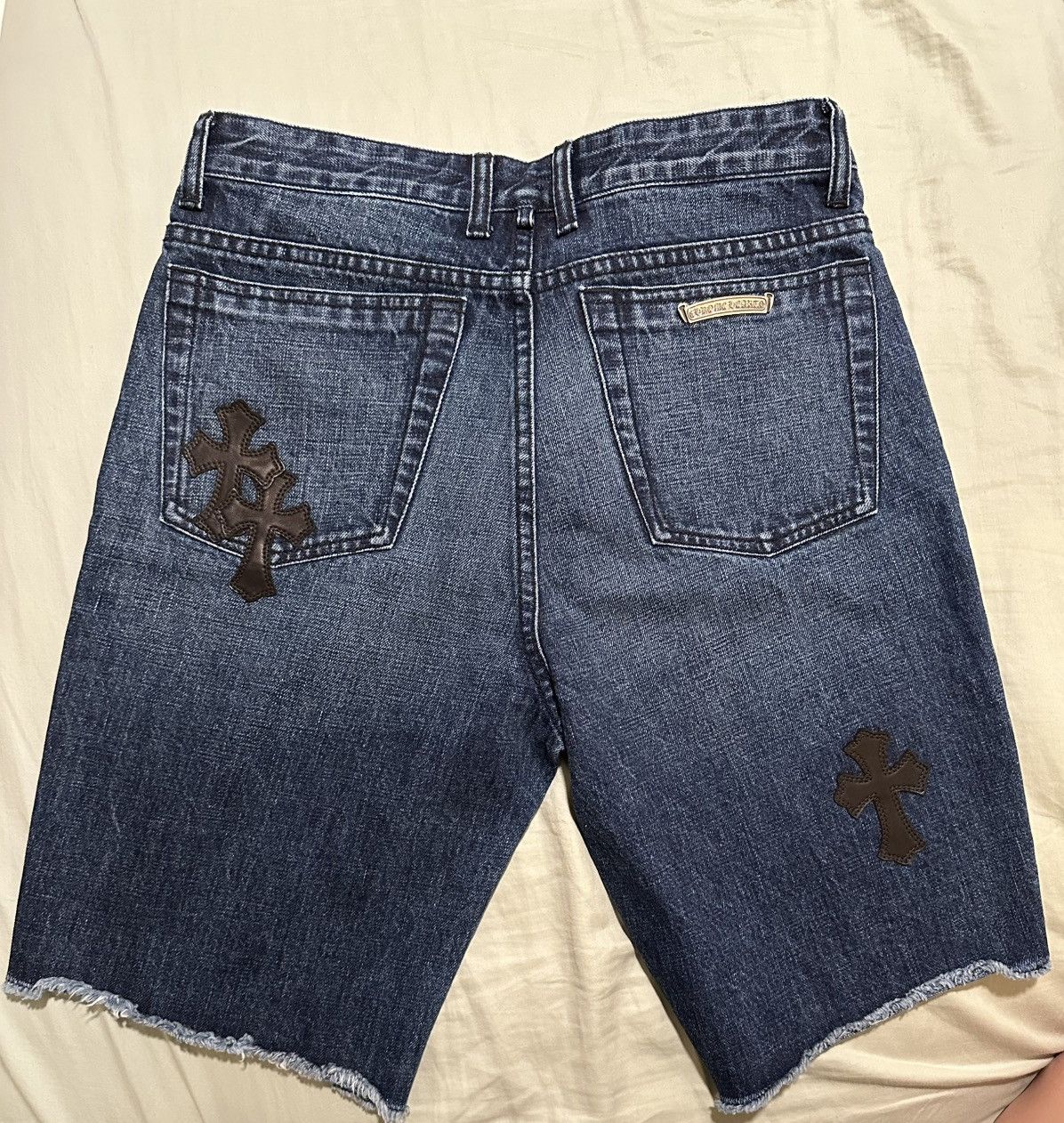 Chrome Hearts Chrome Hearts Denim Black Patch Shorts Size US 27 - 5 Thumbnail