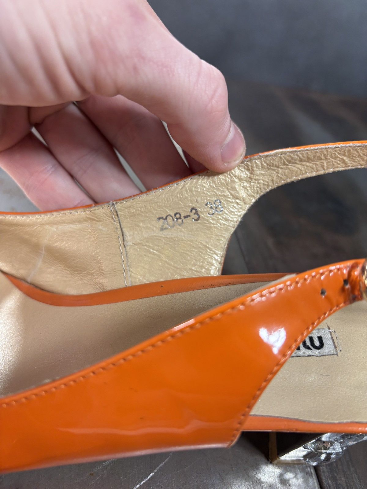 Miu Miu 2011 Miu Miu Heels Patent Leather Jewel Rhinestone Straps Size US 8 / IT 38 - 17 Thumbnail