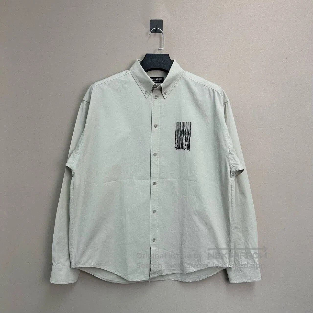 Balenciaga balenciaga embroidered shirt in light color. Size US M / EU 48-50 / 2 - 1 Thumbnail
