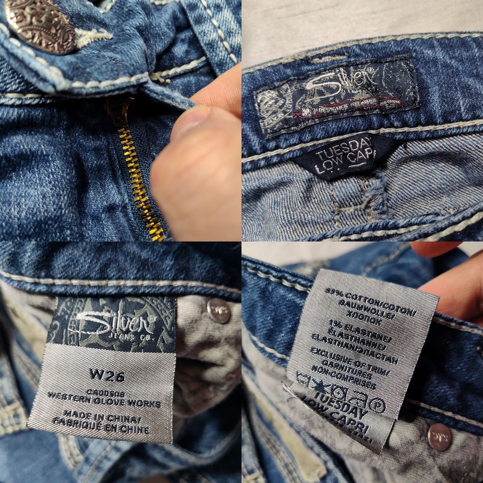 Silver Jeans Co. VINTAGE Size 26" / US 2 / IT 38 - 9 Thumbnail