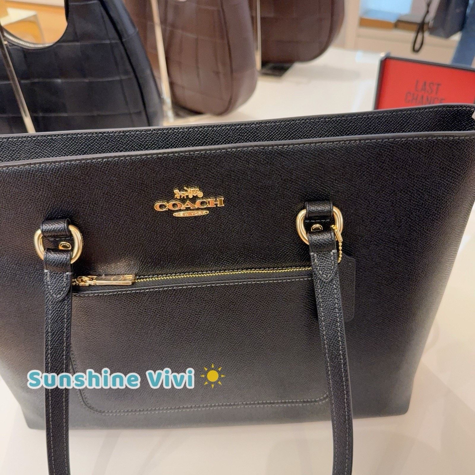 Coach NWT COACH CCD71 Station Tote Bag leather Gold Black Size ONE SIZE - 2 Thumbnail
