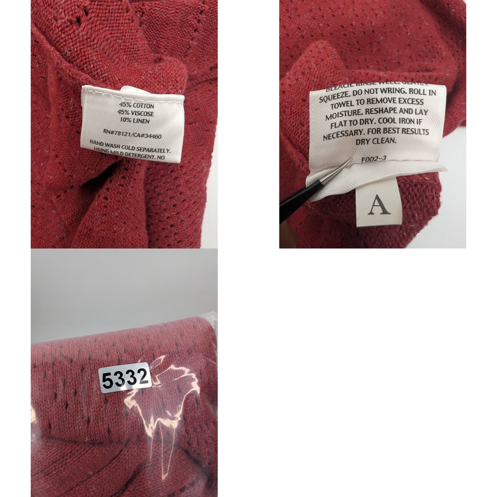 Eileen Fisher Eileen Fisher Cardigan Open Front Long Sleeve Duster Maroon 1X Women Sweater Casual Caprice 1X? Size XL / US 12-14 / IT 48-50 - 8 Thumbnail