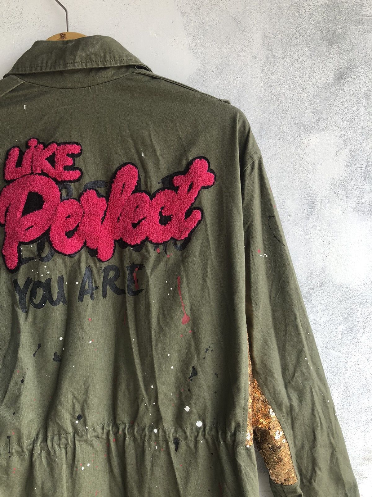 If Six Was Nine × Le Grande Bleu (L.G.B.) × Zara Poem Gothic Artwork Military Jacket Zara Punk Rock Style Size US M / EU 48-50 / 2 - 8 Thumbnail