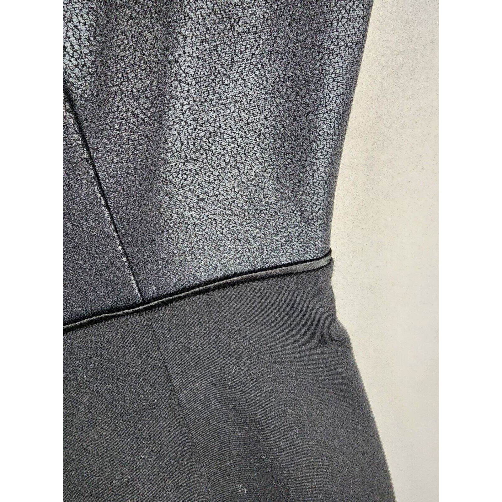 Elie Tahari Tahari Black Sheath Dress Size 4 - Textured Upper Size S / US 4 / IT 40 - 12 Thumbnail