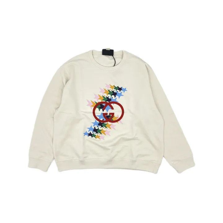 Gucci Gucci Logo Star Print Sweatshirt for Women-2507 Size XXL / US 16-18 / IT 52-54 - 8 Thumbnail