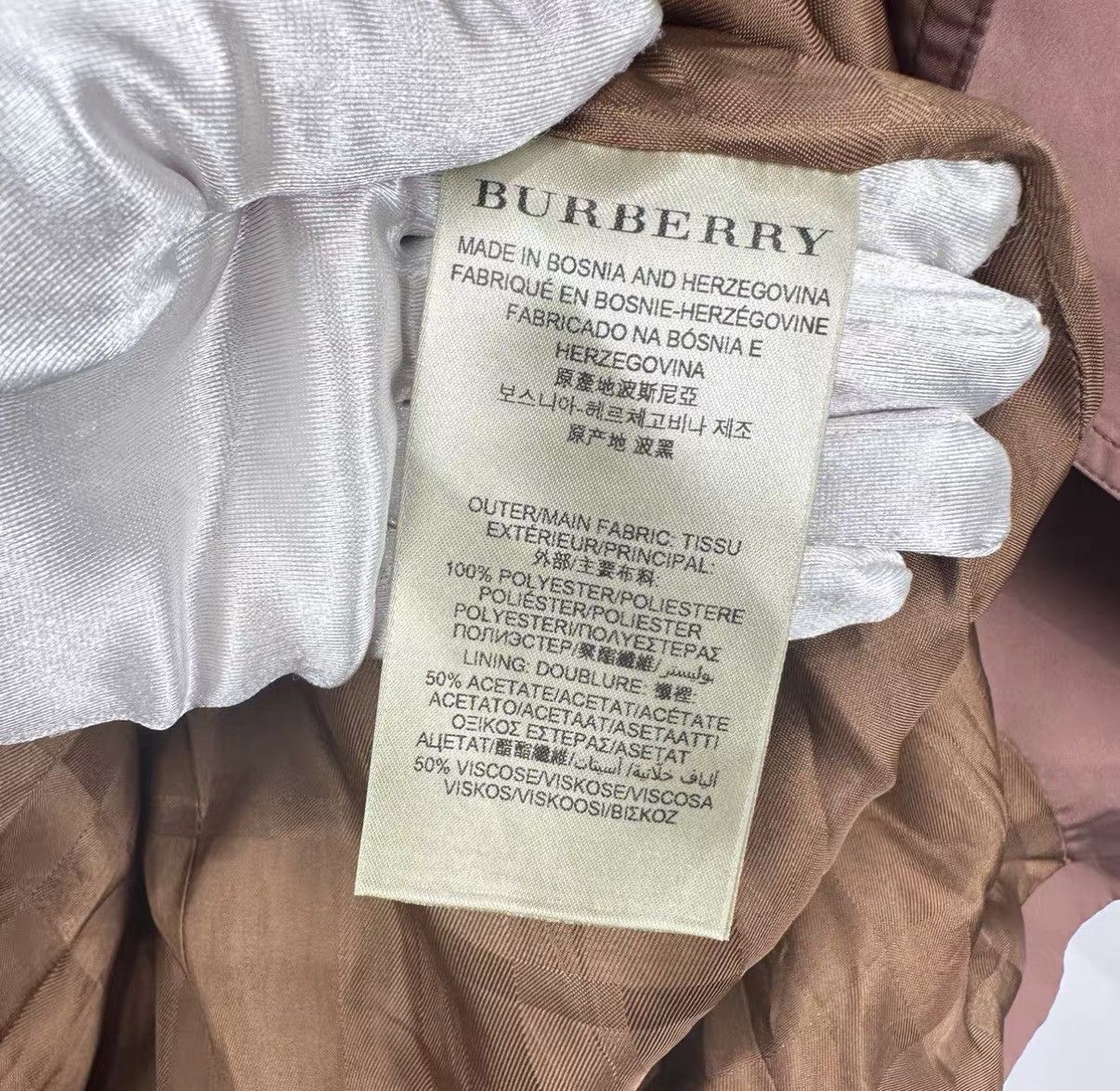 Burberry Burberry Nude Pink Mid-Length Trench Coat J42 Size XS / US 0-2 / IT 36-38 - 4 Thumbnail