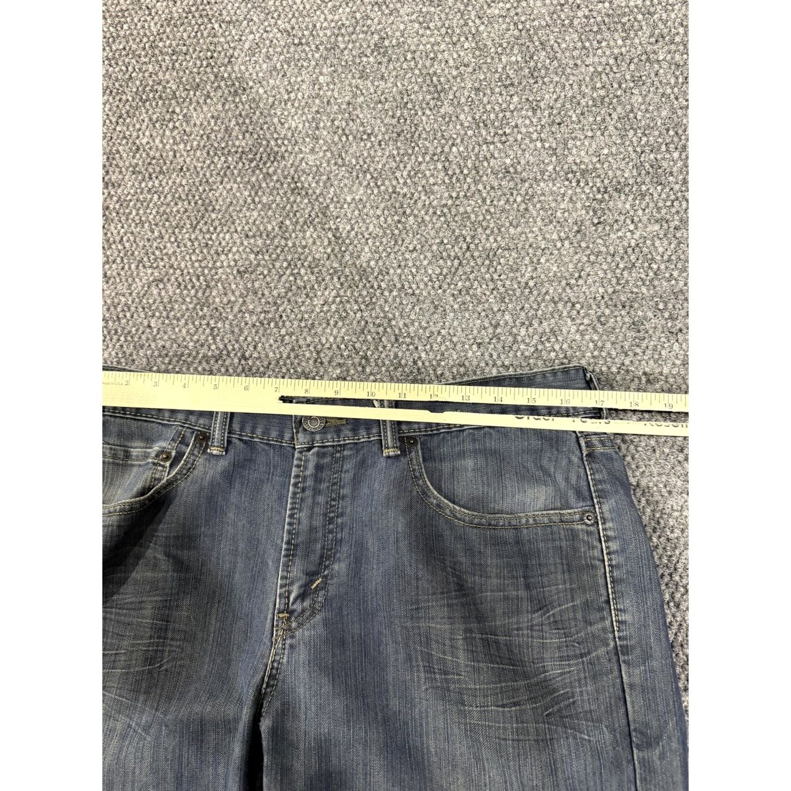 Levi's Levi's 514 Jeans Slim Straight Blue Medium Wash 34x28 Zip Fly Mens Jeans Regular 34in Denim Cotton Polyester Straight Leg Size US 34 / EU 50 - 3 Thumbnail