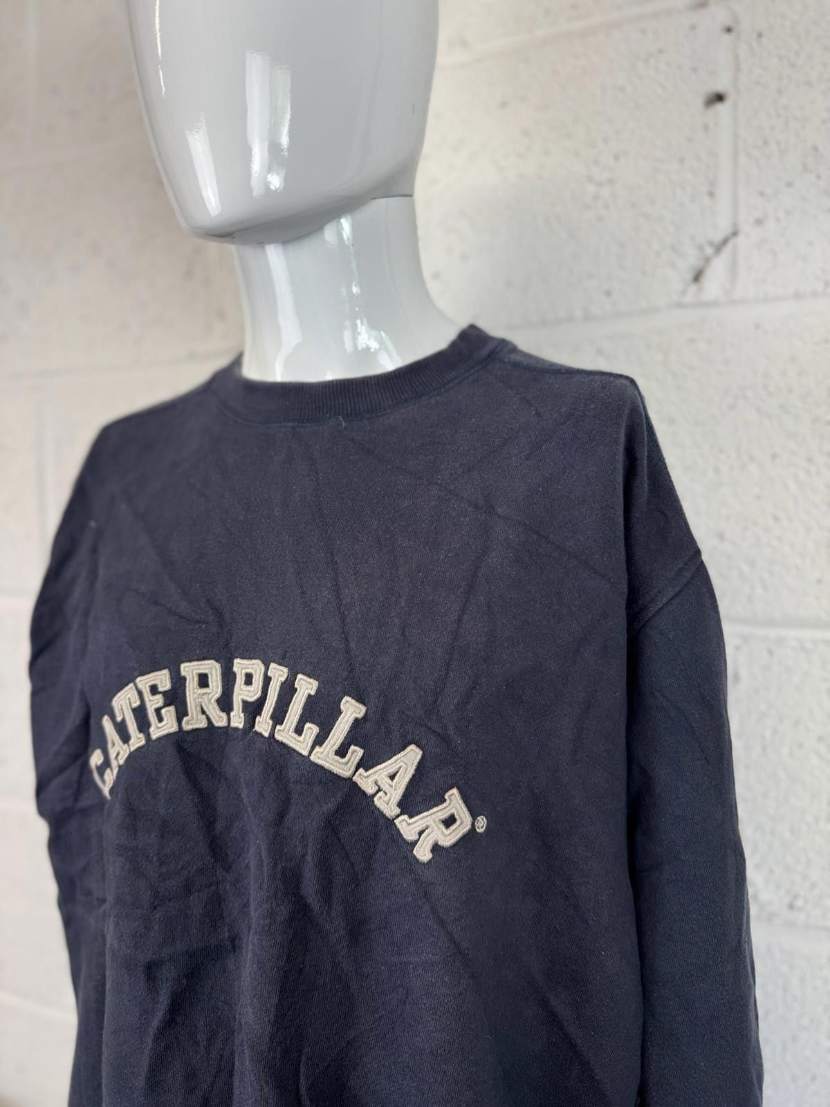Caterpillar Caterpillar Black Crewneck Sweatshirt Mens Size L Size US L / EU 52-54 / 3 - 3 Thumbnail