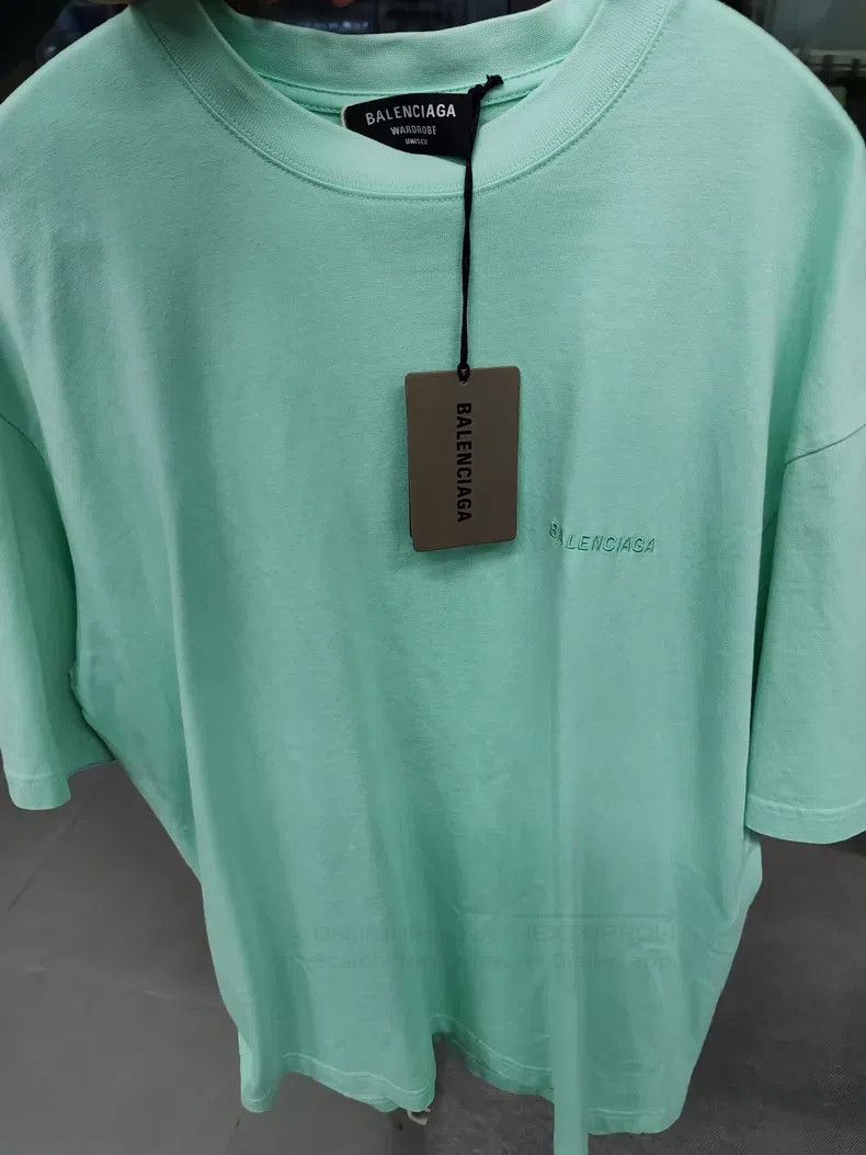 Balenciaga Balenciaga Mint Green Short Sleeve T-Shirt Size US XS / EU 42 / 0 - 1 Thumbnail