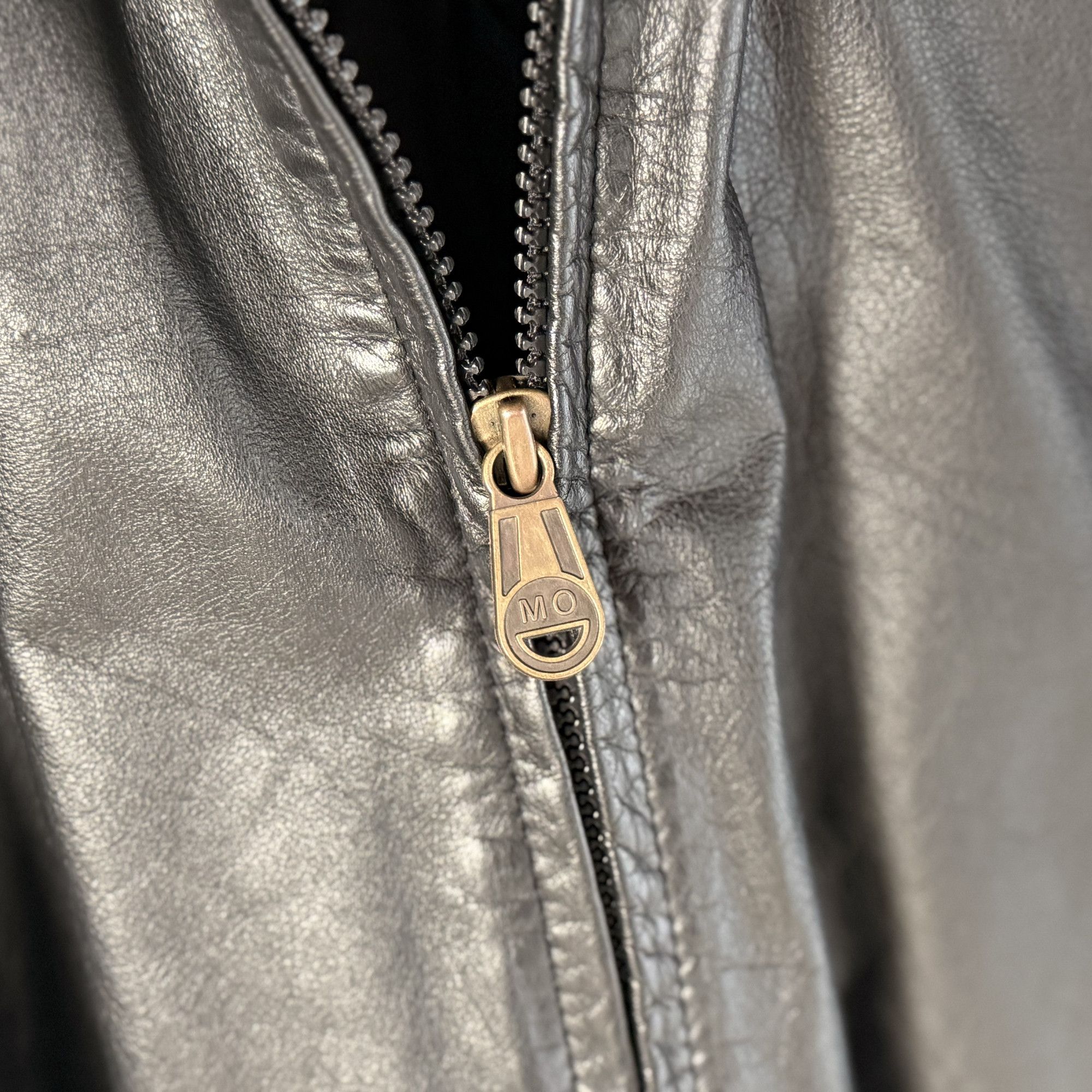 Members Only Members Only Black Leather Bomber Jacket Size US L / EU 52-54 / 3 - 7 Thumbnail