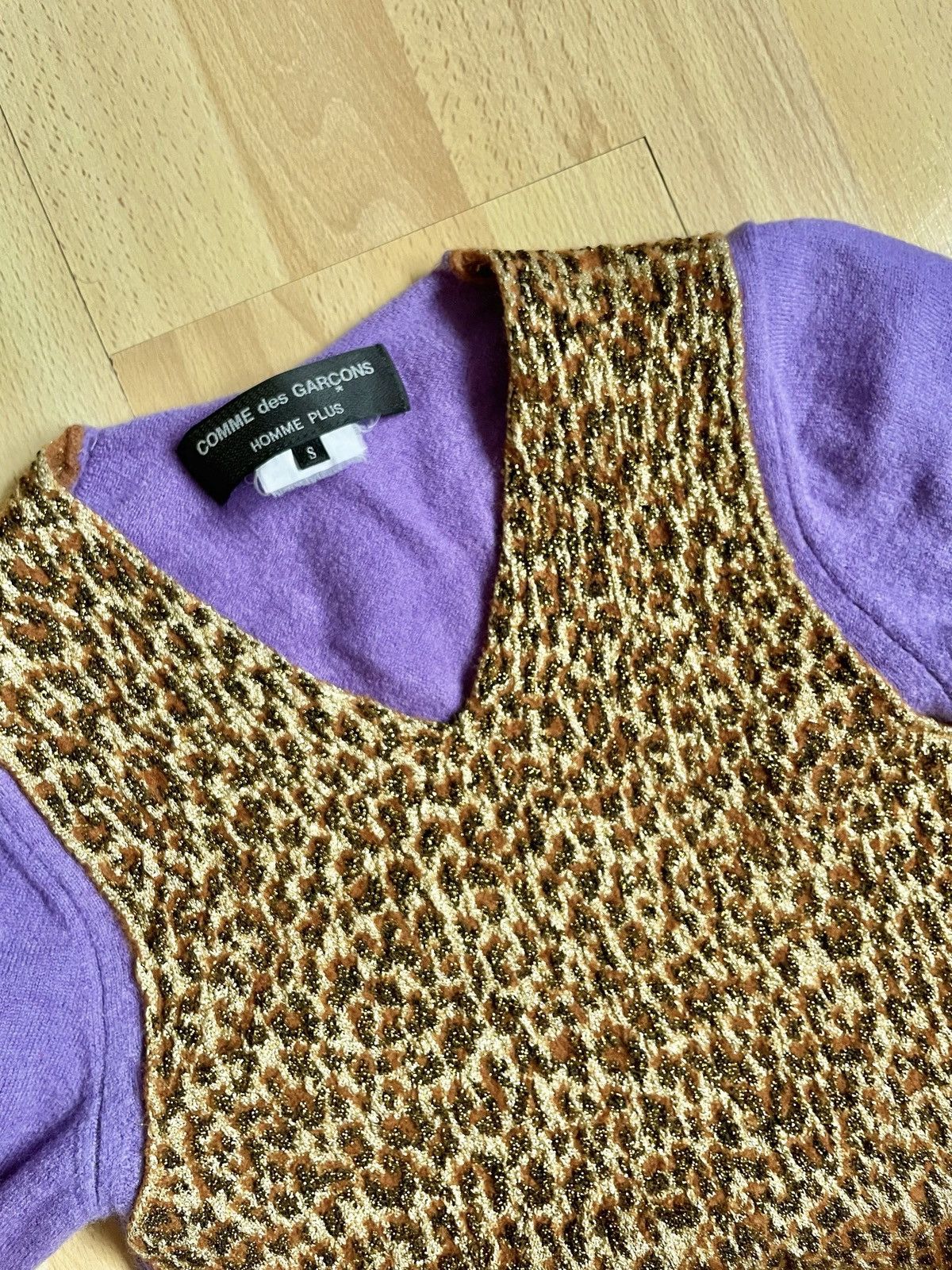 Comme des Garcons COMME des GARÇONS HOMME PLUS leopard knit cheetah sweater Size US S / EU 44-46 / 1 - 2 Thumbnail