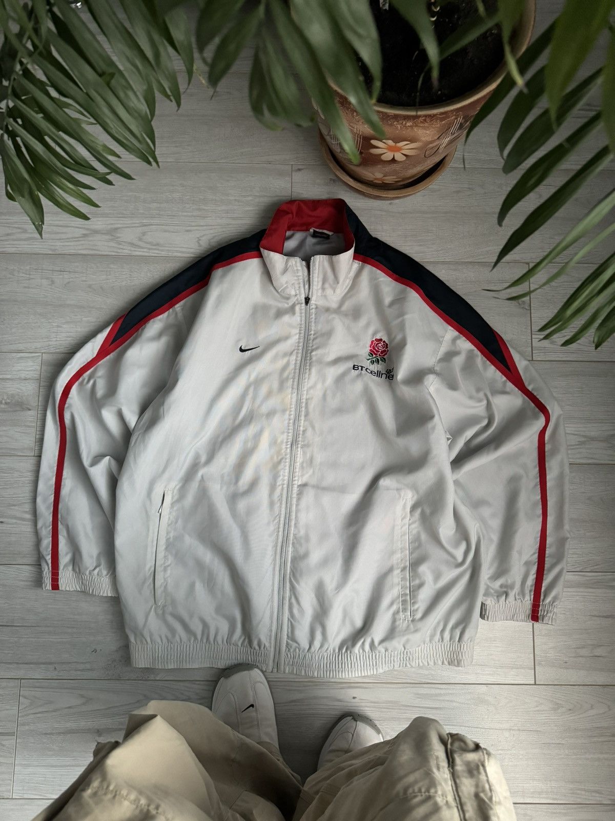 Nike × Vintage Vintage England rugby Track Jacket 90’s Size US XXL / EU 58 / 5 - 1 Thumbnail
