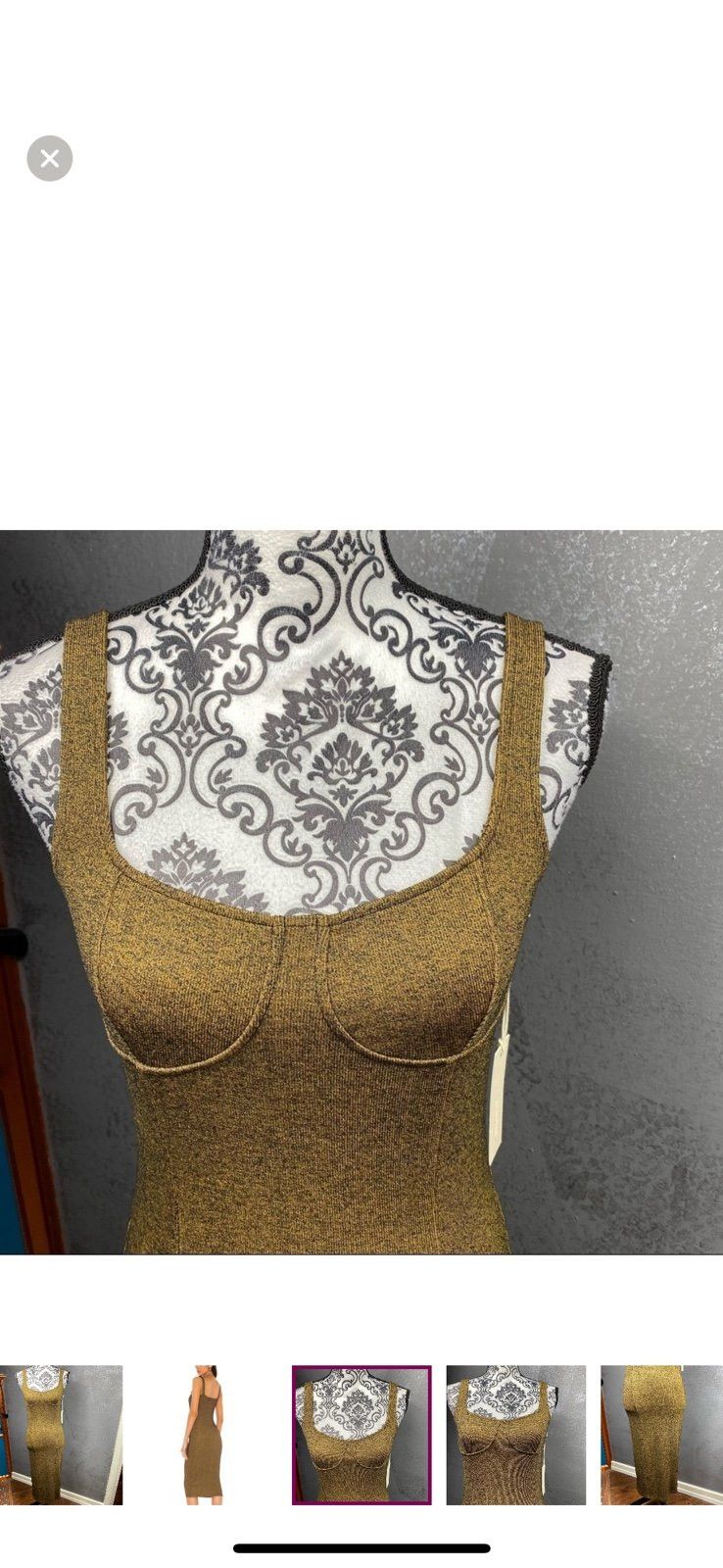 Other CAPULET Lola Bustier Bodycon Dress-brown Size M / US 6-8 / IT 42-44 - 3 Thumbnail