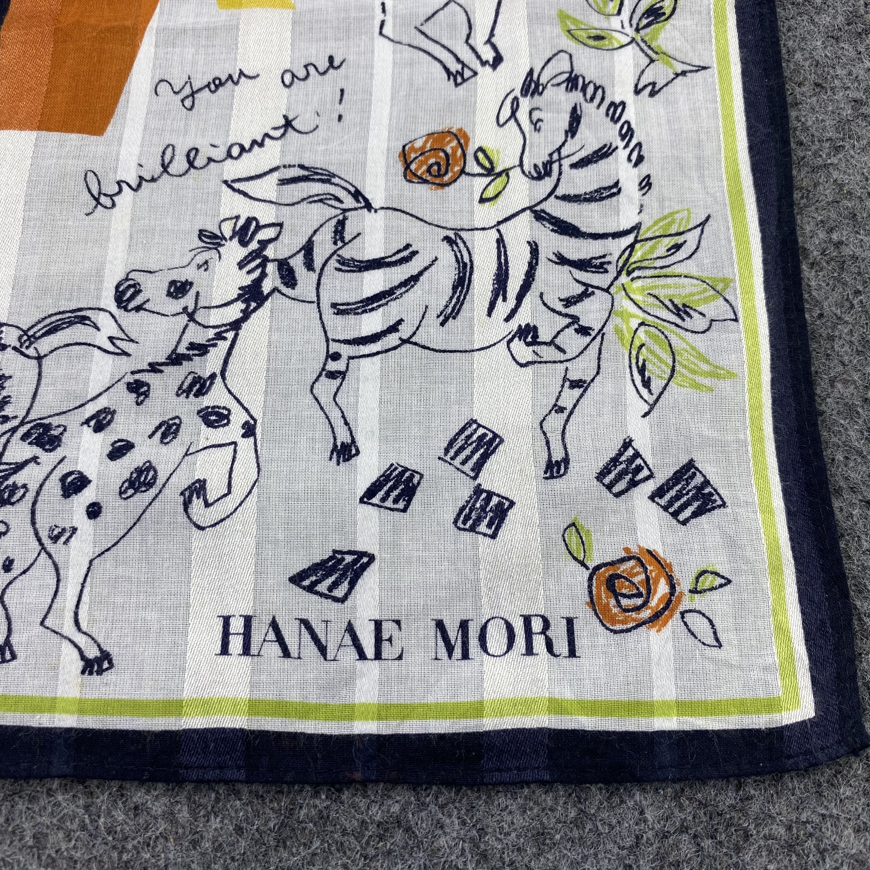 Hanae Mori Hanae Mori Handkerchief Neckerchief Bandana-B1565 Size ONE SIZE - 7 Thumbnail