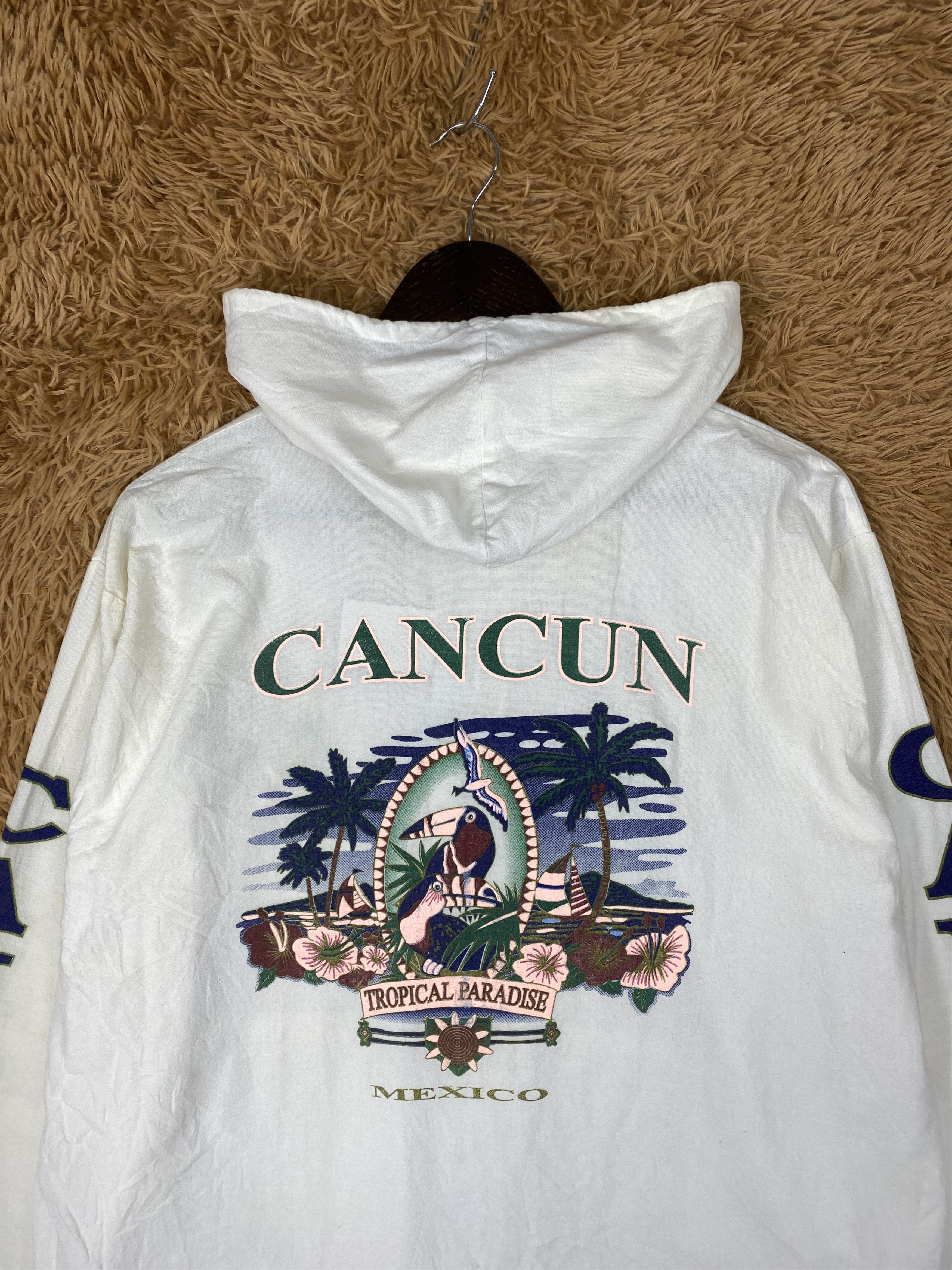 Vintage Vintage Cancun Mexico Art Tropical Paradise Jacket PJ2616 Size US M / EU 48-50 / 2 - 10 Thumbnail