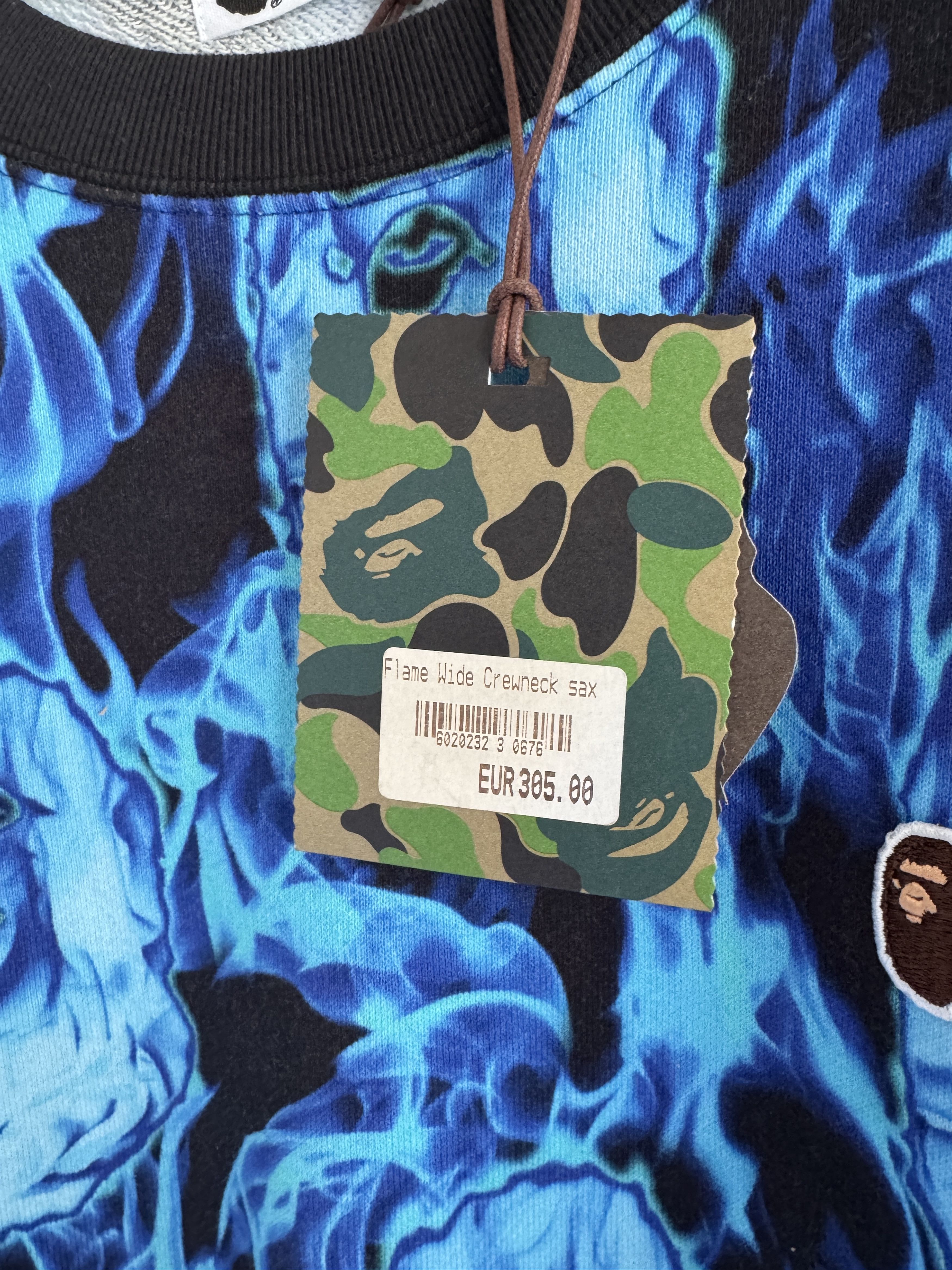 Bape Flame Allover Print Crewneck Size US M / EU 48-50 / 2 - 13 Thumbnail