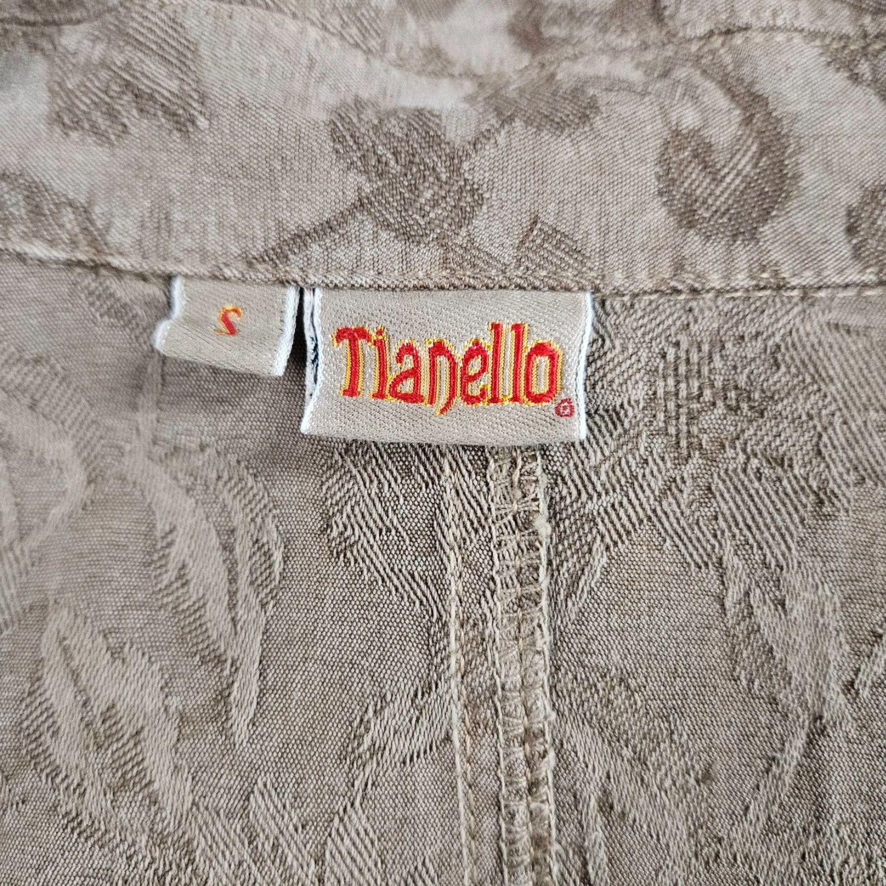 Vintage Tianello Womens Penelope Jacket Small Brown Fringe Button Front Long Sleeve Size S / US 4 / IT 40 - 6 Thumbnail