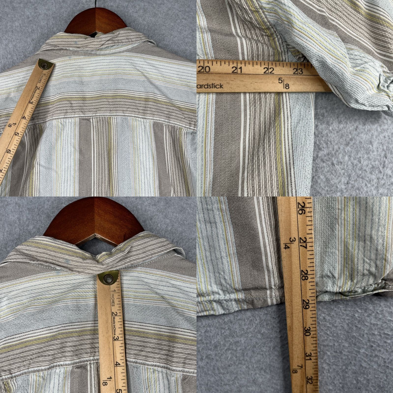 Tommy Bahama Tommy Bahama Silk Blend Shirt Large Colorful Striped Button Up Short Sleeve Mens Size US L / EU 52-54 / 3 - 8 Thumbnail
