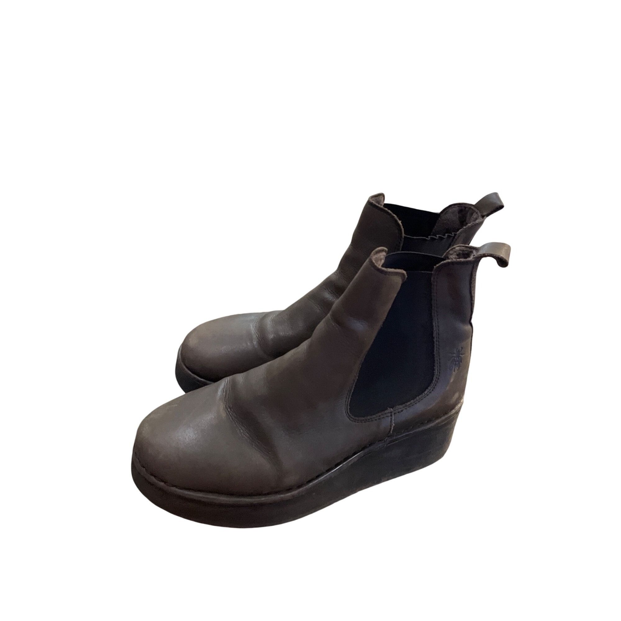 Fly London Fly London wms brown leather ankle chelsea platform ankle bo Size US 11.5 / IT 41.5 - 16 Thumbnail