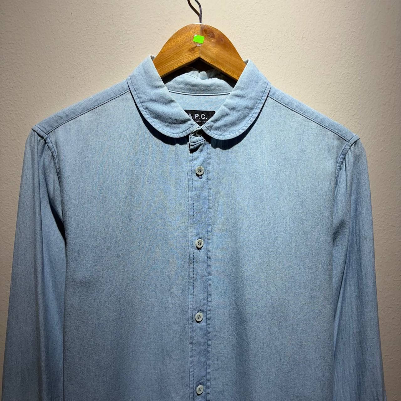 A.P.C. A.P.C Peterpan Japanese Collar Blue Shirt Size US XS / EU 42 / 0 - 3 Thumbnail