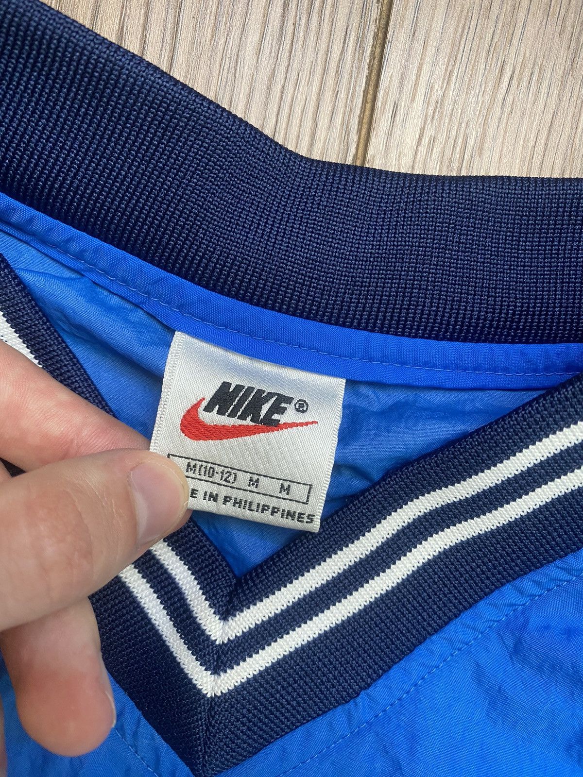 Nike × Vintage Vintage Nike Nylon Sweatshirt Swoosh Logo Size US S / EU 44-46 / 1 - 6 Thumbnail