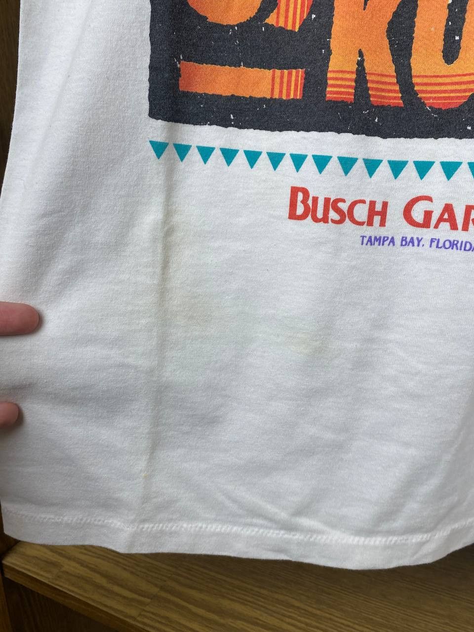 Vintage Vintage Kumba Roller Coaster 90s Oneita Theme Park Tee Size US M / EU 48-50 / 2 - 9 Thumbnail
