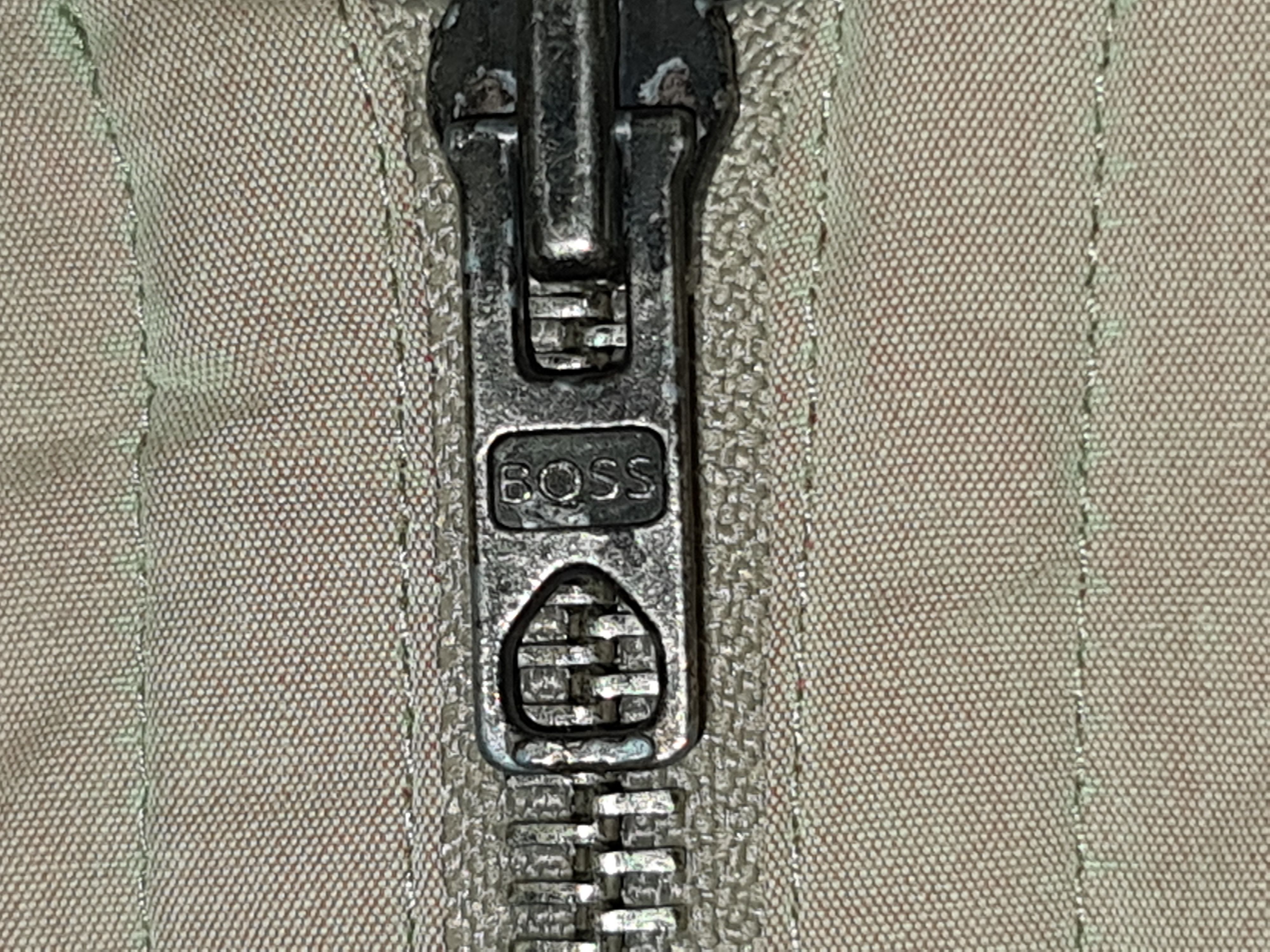 Hugo Boss 90s Vintage Hugo Boss Beige Boomber Jacket Nylon Size US L / EU 52-54 / 3 - 6 Thumbnail