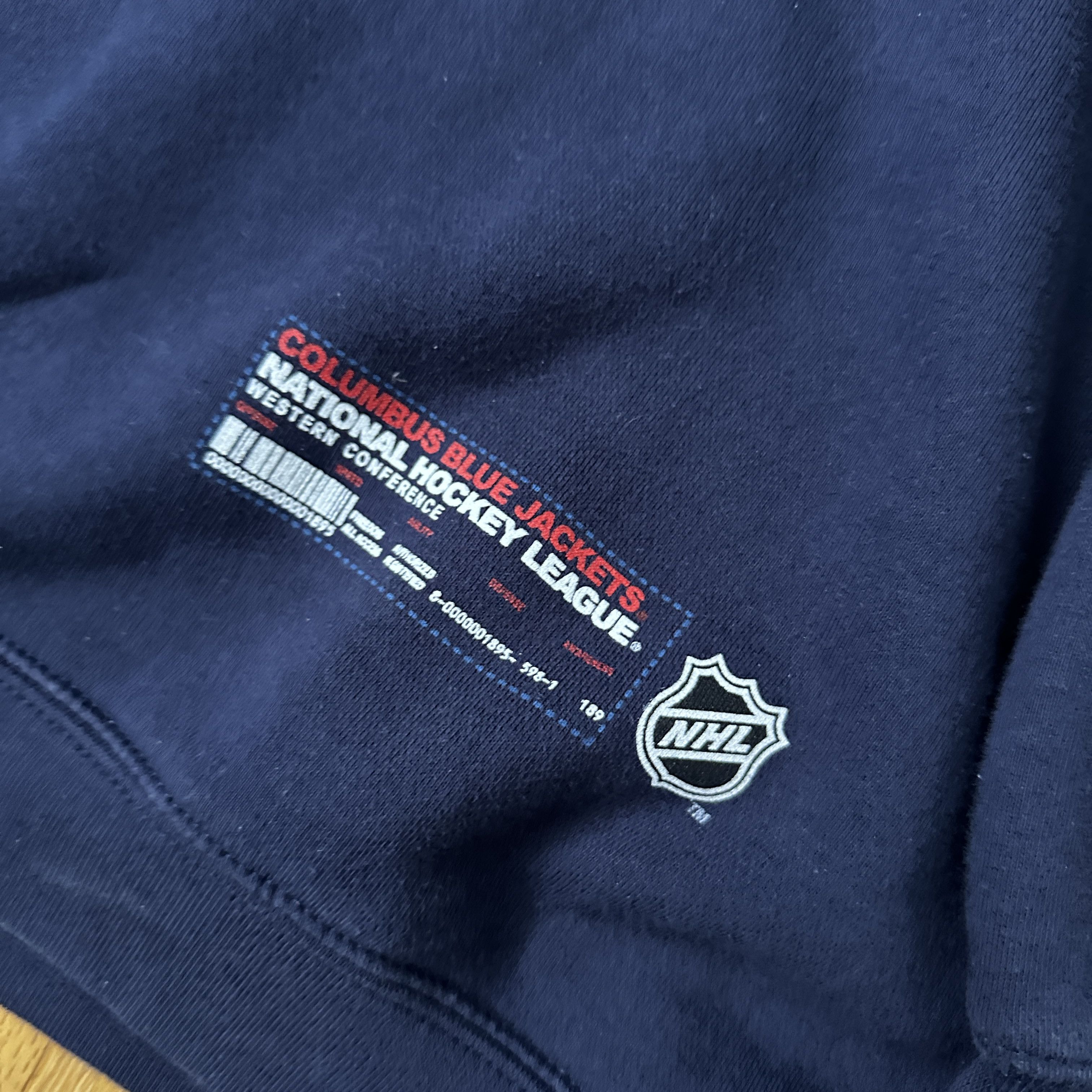 Reebok Reebok Columbus Blue Jackets NHL Embroidered Sweatshirt Size US XL / EU 56 / 4 - 4 Thumbnail