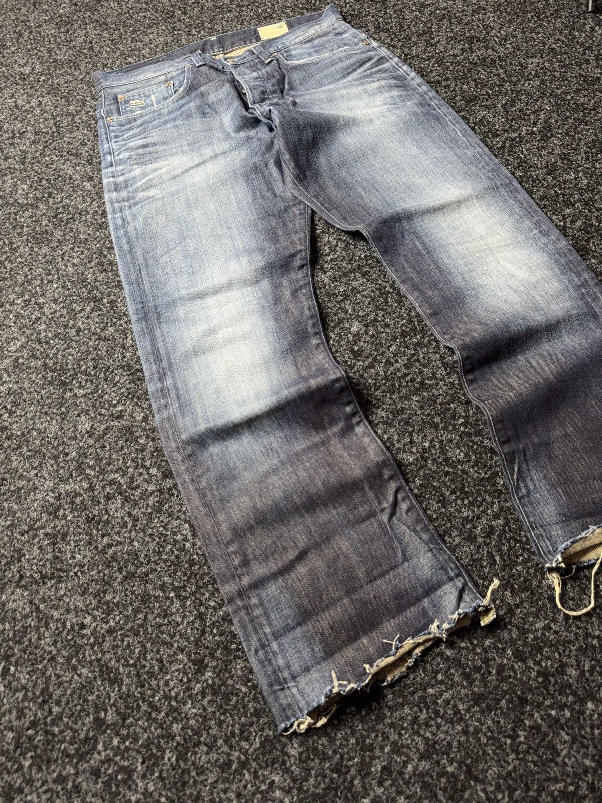 G-Star 00s G-Star RAW 3301 Distressed Hem LGB Opium Punk Jeans Y2K Size US 32 / EU 48 - 3 Thumbnail