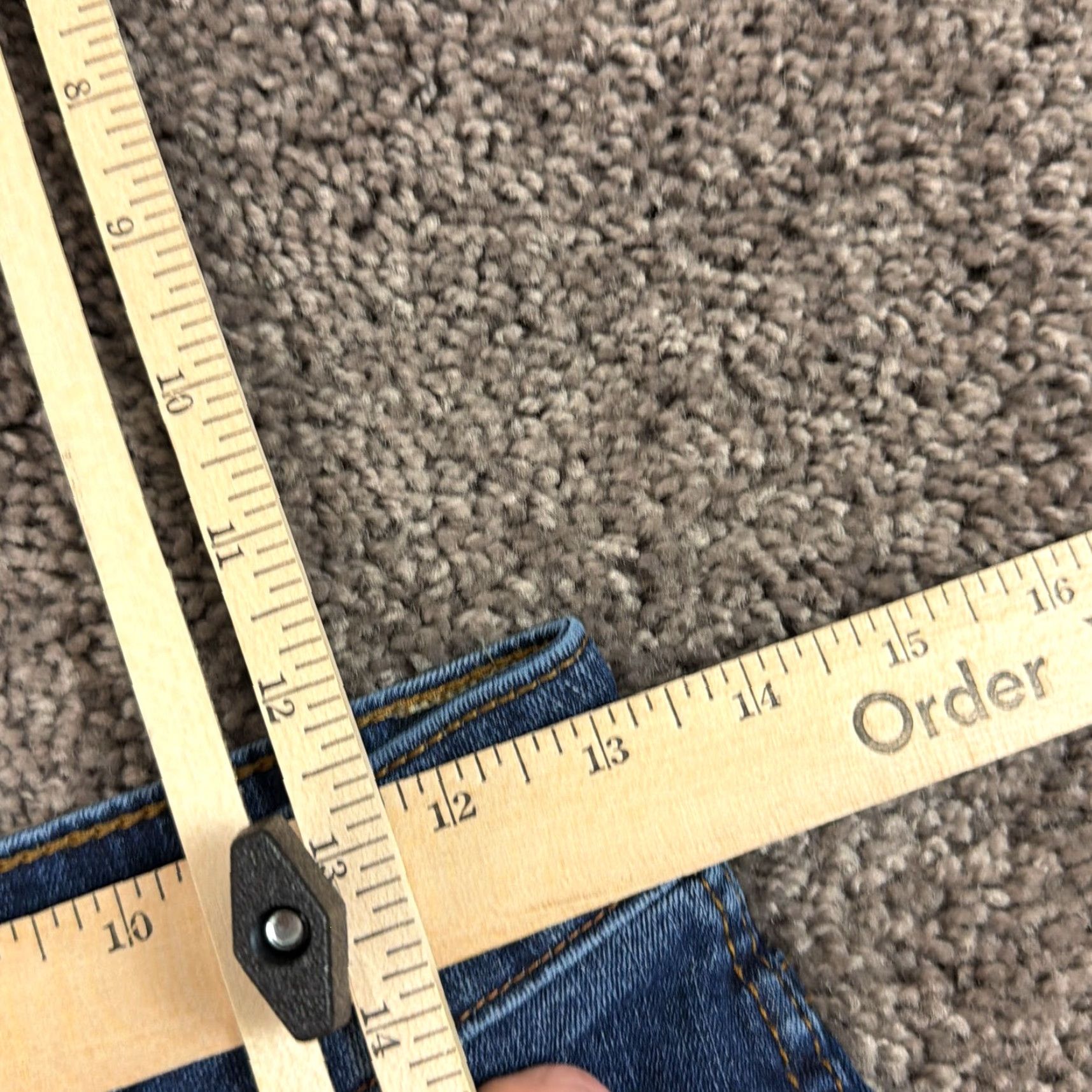 Vintage KUT Jeans Womens Bootcut High Rise Dark Wash Denim Stretch 4 Natalie AB 25x30 Size 27" / US 4 / IT 40 - 5 Thumbnail