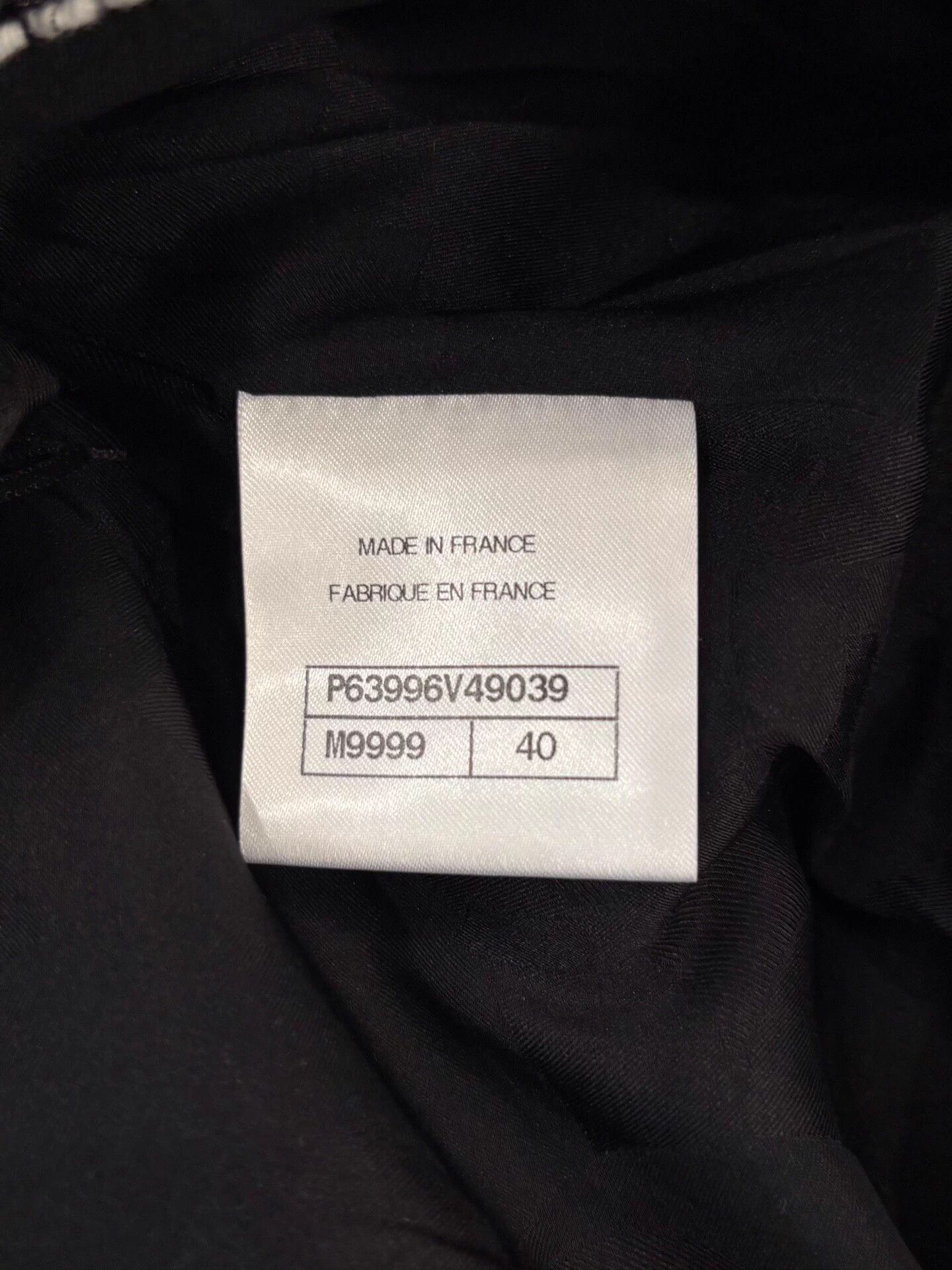 Chanel Chanel Rooftop black white check CC crystal button pants 40 Size 28" / US 6 / IT 42 - 6 Thumbnail