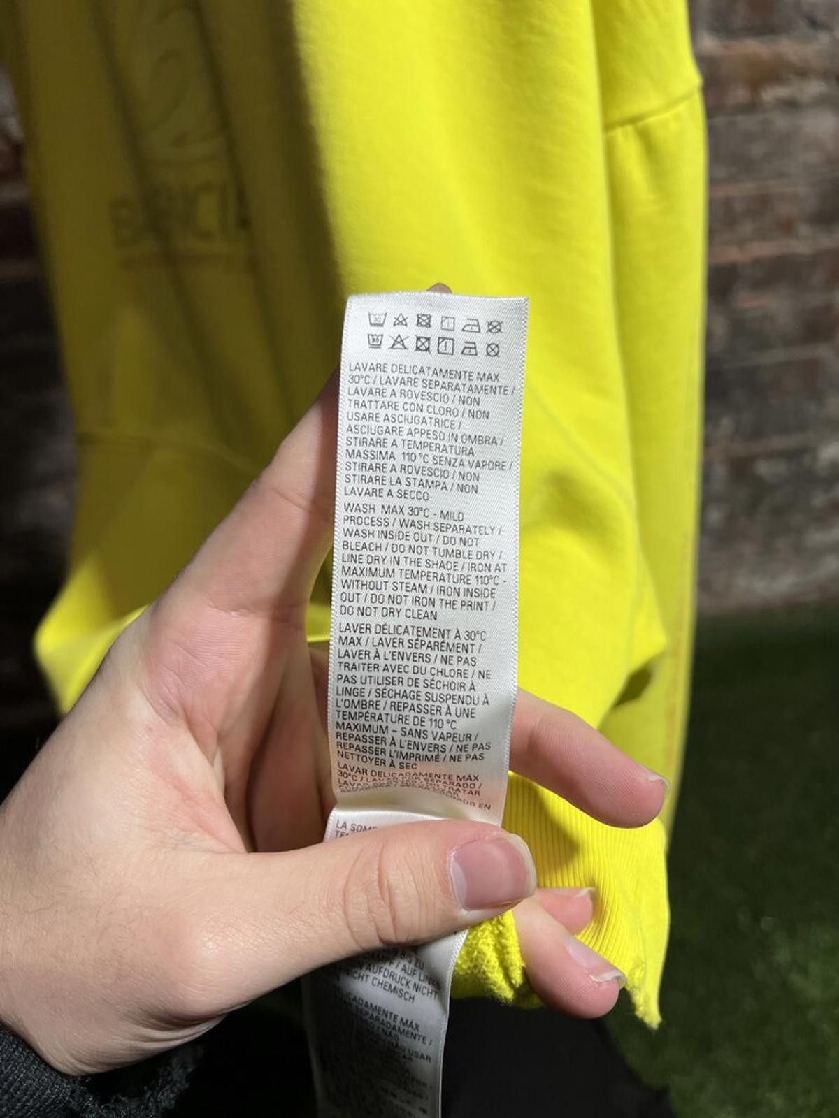 Balenciaga Balenciaga Sport Logo Hoodie Yellow Sz. M Size ONE SIZE - 5 Thumbnail