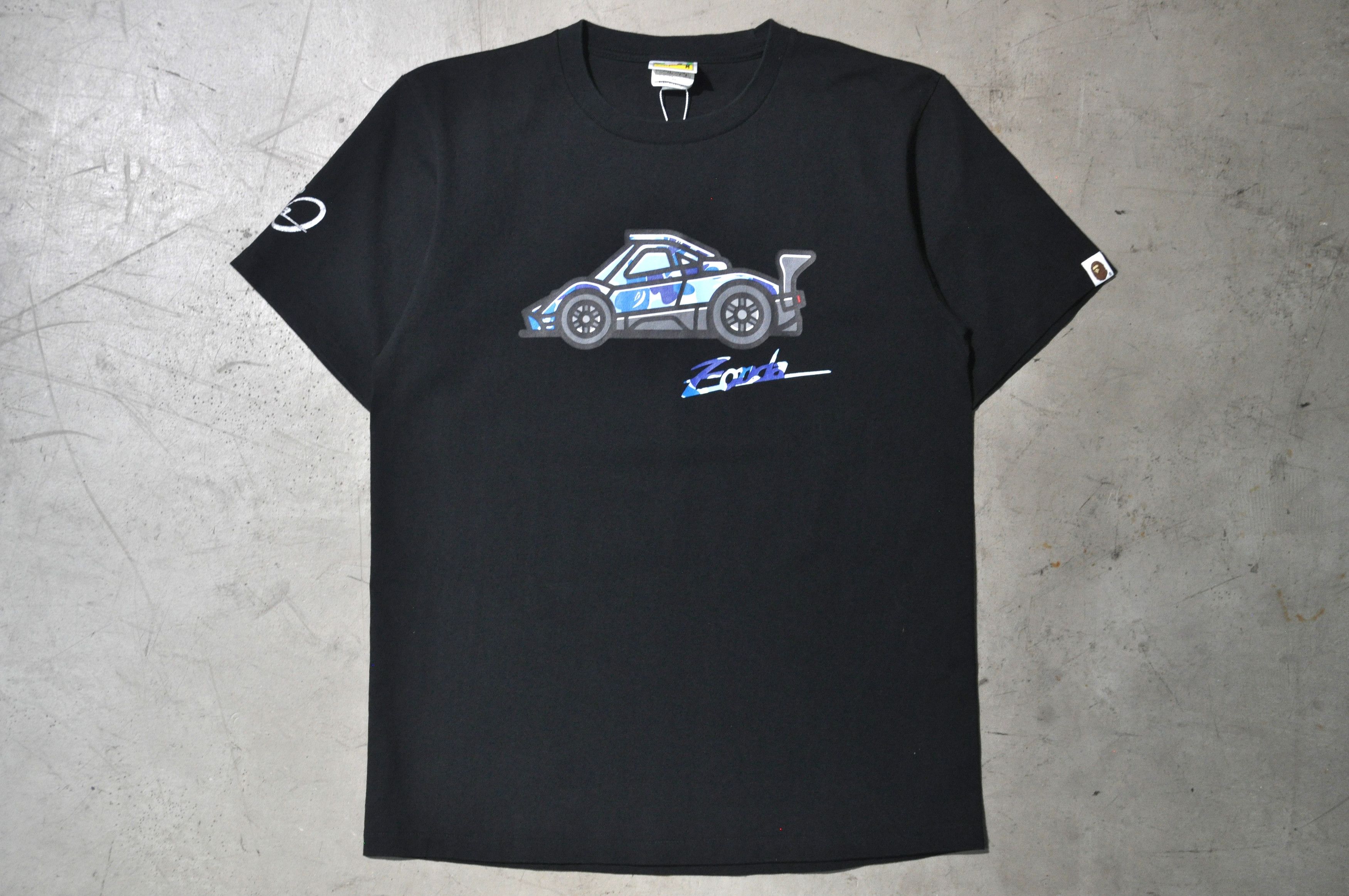 image of Bape - Pagani - F/w 19 - 20Th Anniversary Tee in Black, Men's (Size Medium)