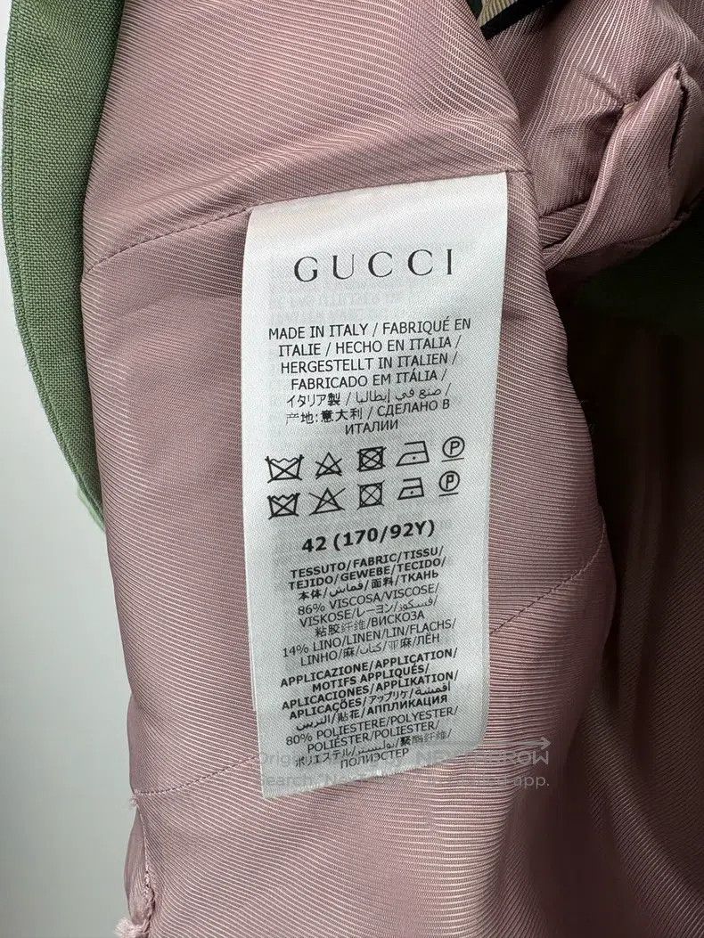 Gucci Gucci Gold-label embroidered LOGO suit jacket Size M / US 6-8 / IT 42-44 - 5 Thumbnail