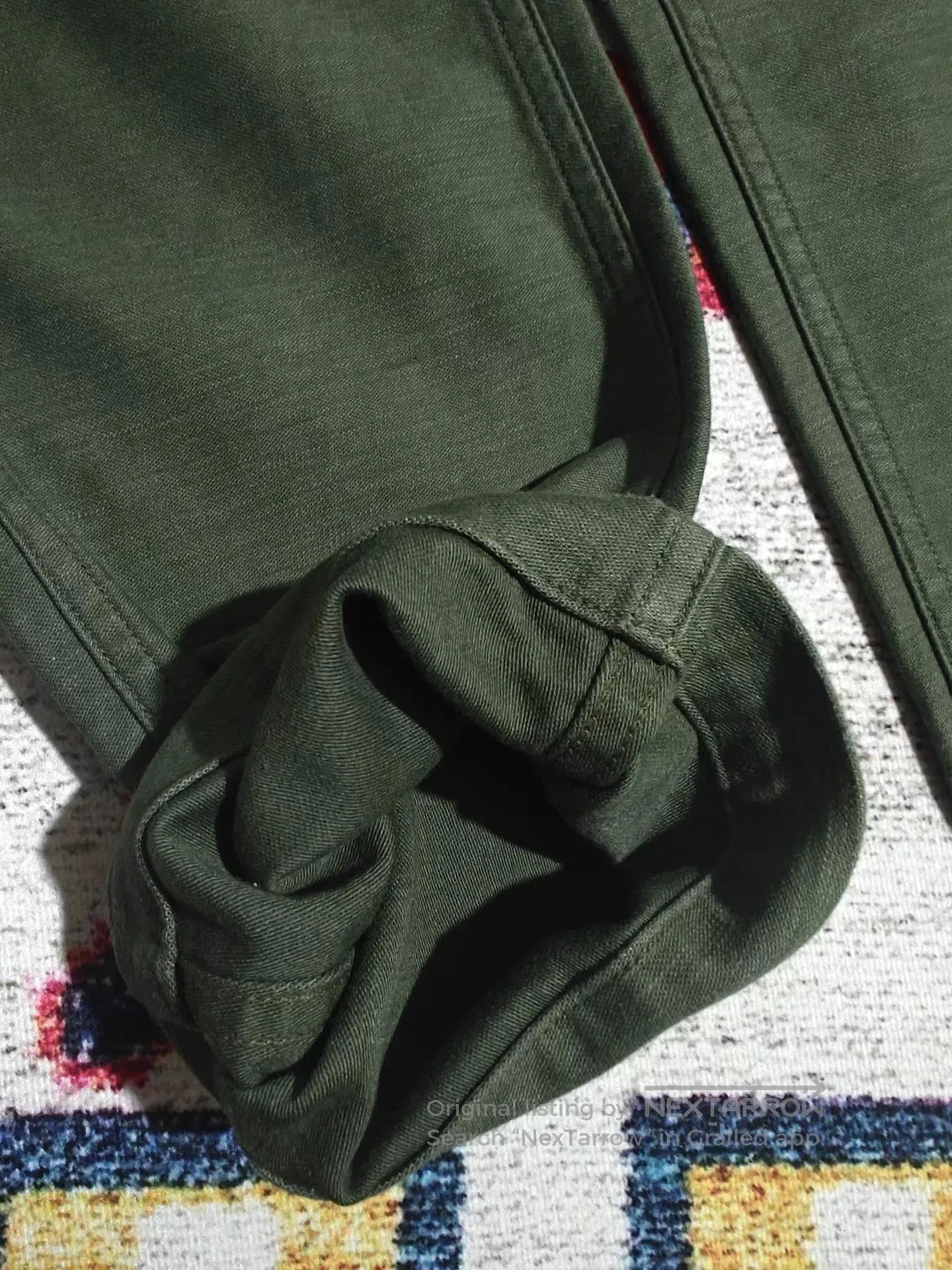 Orslow ORSLOW OG107 5032 Military Green Cargo Pants. Size US 26 / EU 42 - 6 Thumbnail