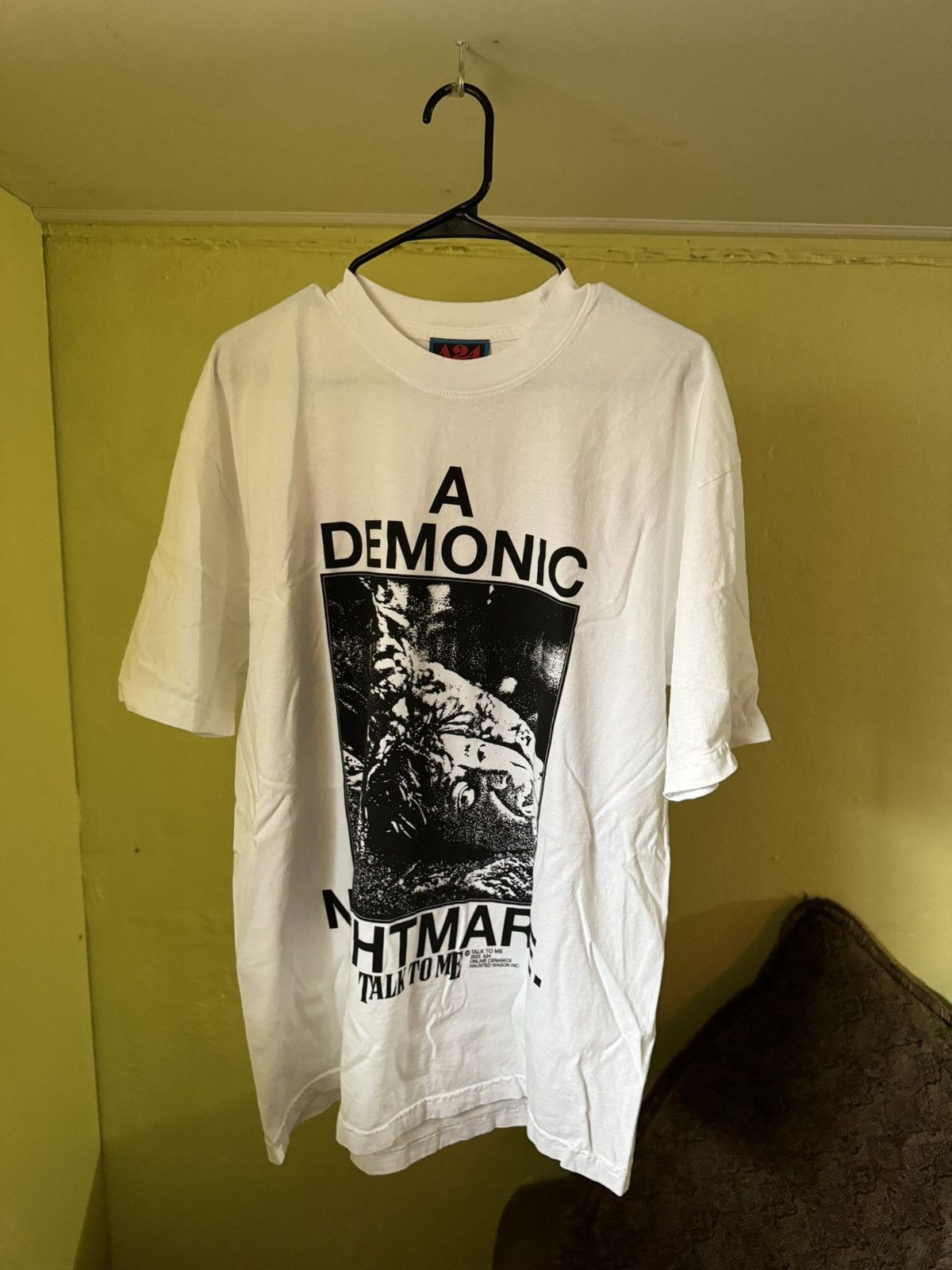 image of Online Ceramics Talk To Me Shirt in White, Men's (Size Large)