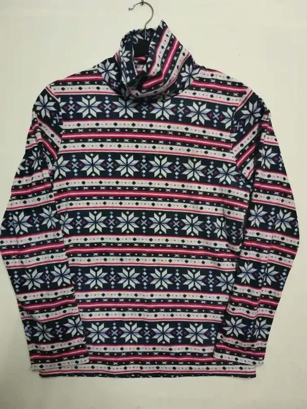 Vintage Vintage Ignio Full Print Turtleneck Sweatshirt Size US S / EU 44-46 / 1 - 1 Thumbnail