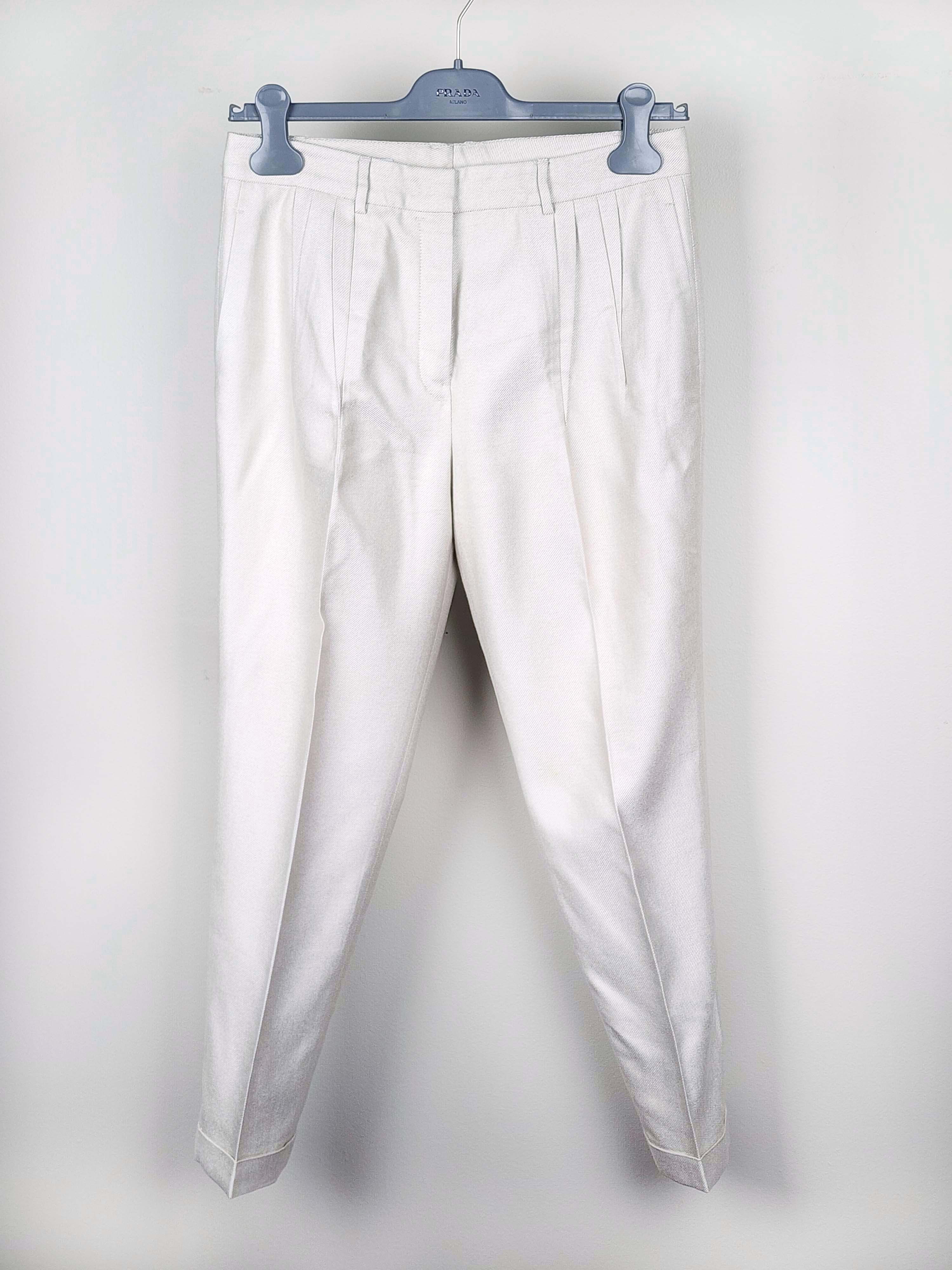 Jil Sander Raf Simons Silk Twill Pants FR34/US4 Size 27" / US 4 / IT 40 - 1 Thumbnail