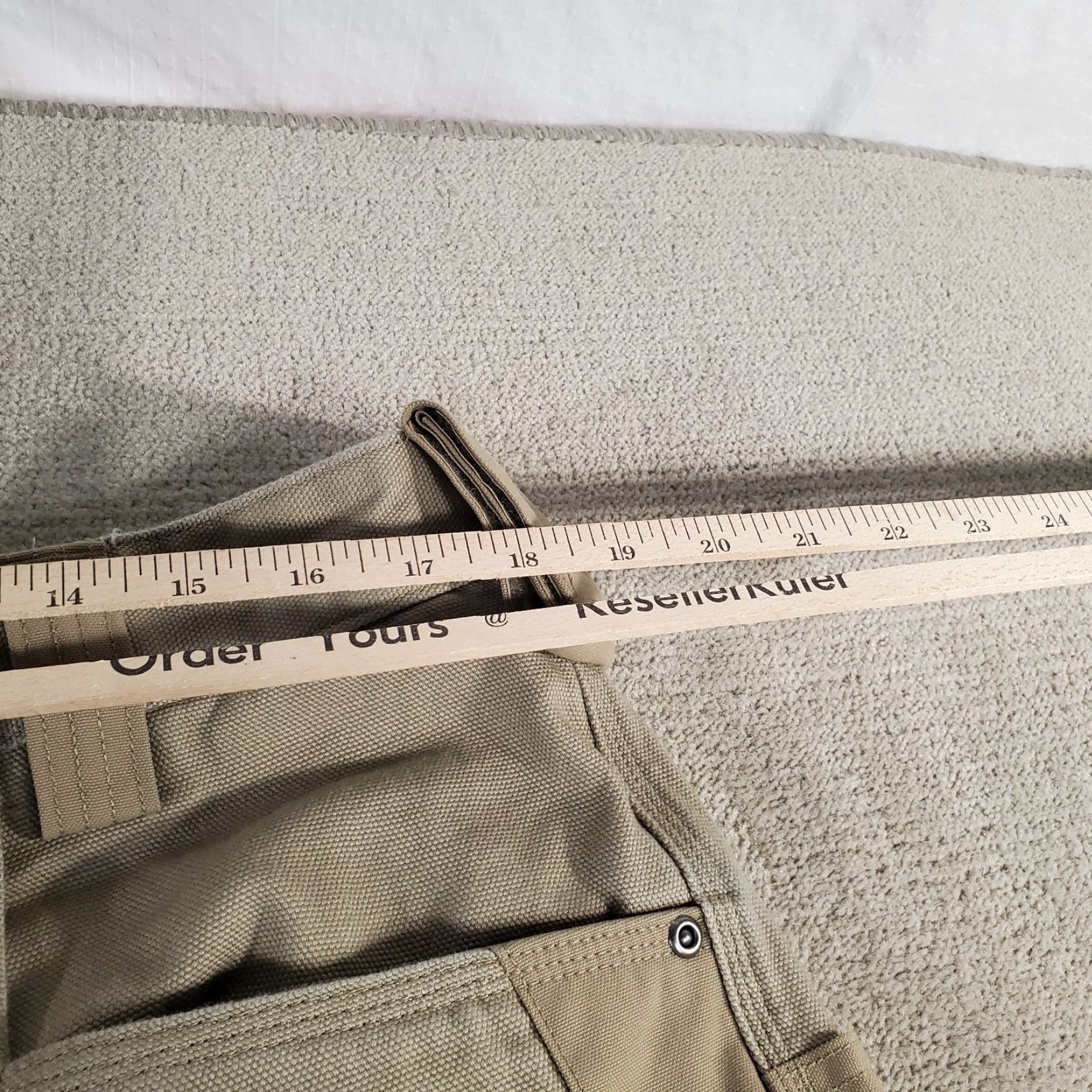 Doublet Duluth Trading Pants Mens 38x30 Beige Double Knee Cargo Work Wear Canvas 95209 Size US 38 / EU 54 - 3 Thumbnail