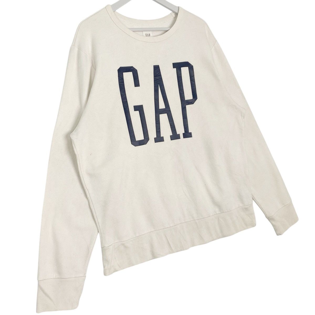 Other Vintage GAP Hoodie Big Logo Printed White Pullover Size L Size US L / EU 52-54 / 3 - 3 Thumbnail