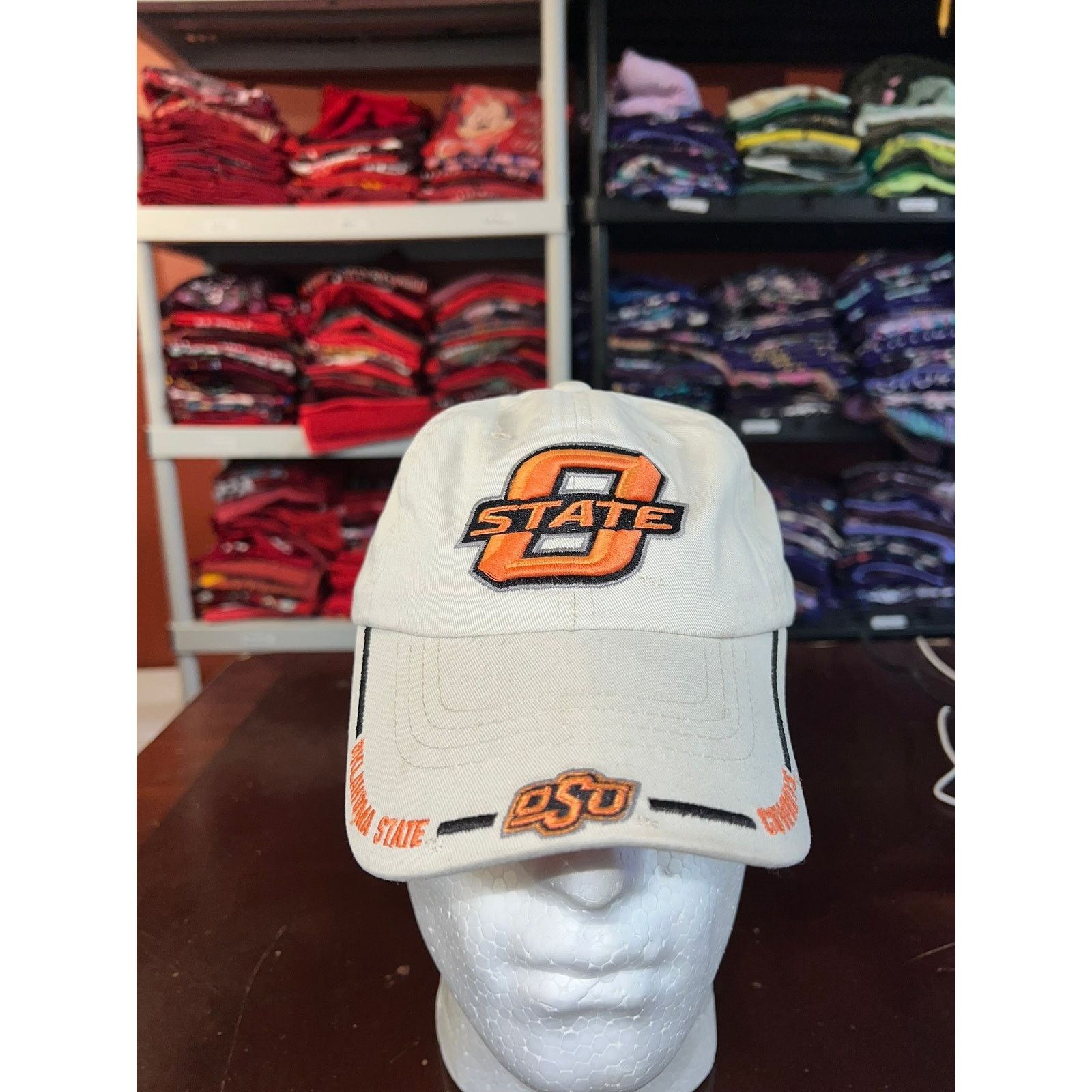 NCAA Oklahoma State Hat OSU NCAA Captains Collection College Cap Size ONE SIZE - 1 Thumbnail