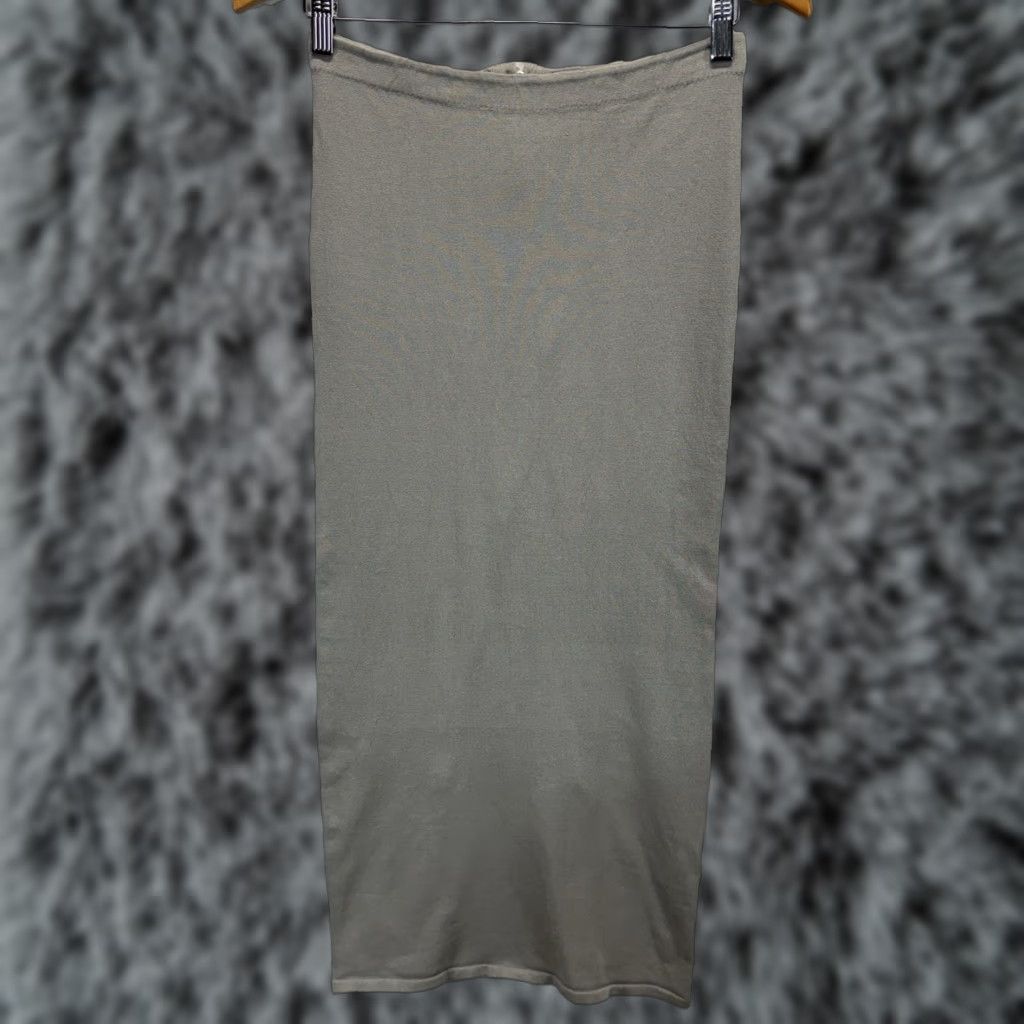 Zara Zara Knit Maxi Pencil Skirt Women’s M Grey Stretch Casual Hipster Minimalist Skirt Regular Long Womens Size 32" / US 10 / IT 46 - 1 Thumbnail