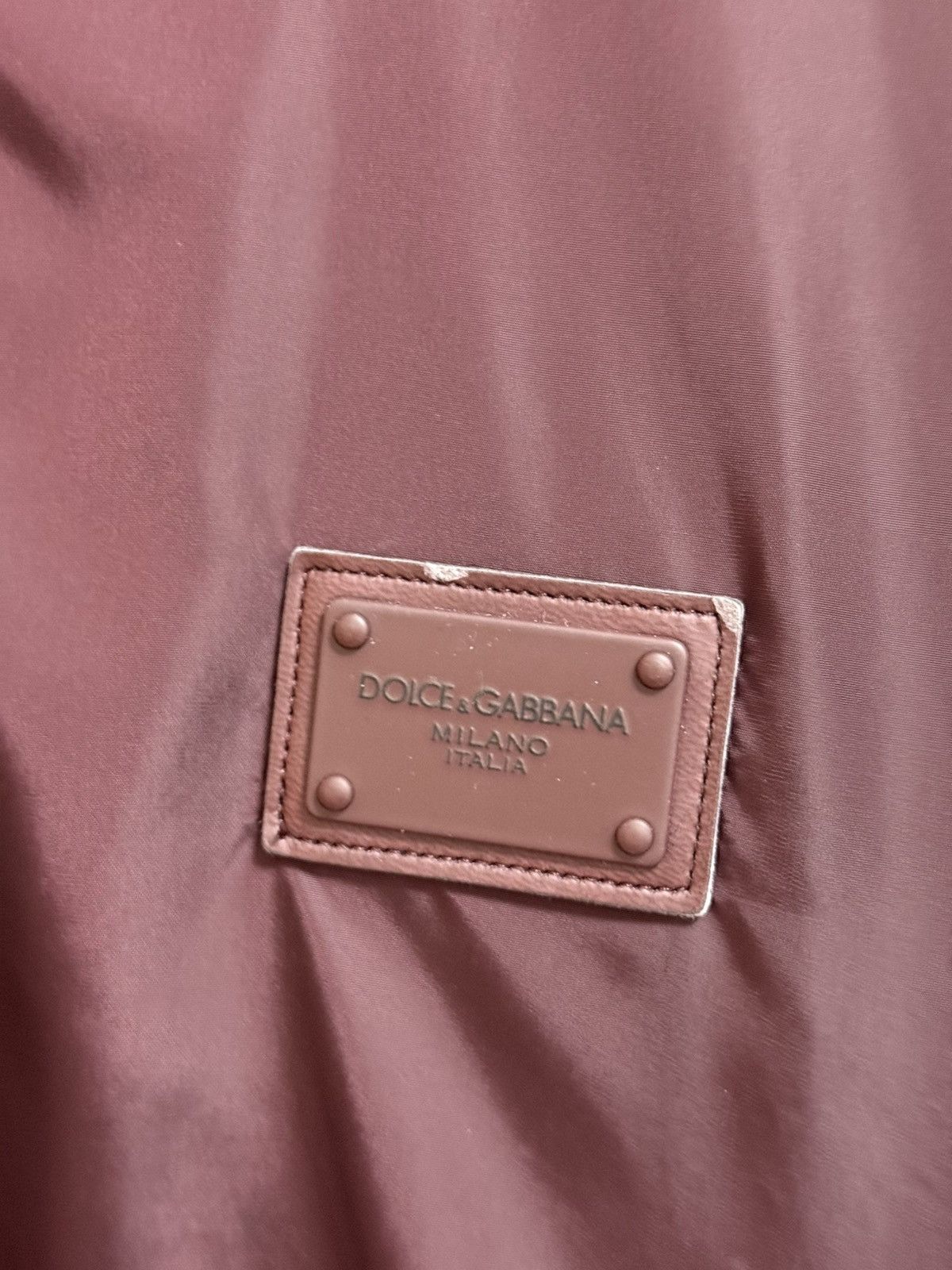 Dolce & Gabbana Dolce & Gabbana burgundy nylon wind breaker jacket 44 Size US S / EU 44-46 / 1 - 5 Thumbnail