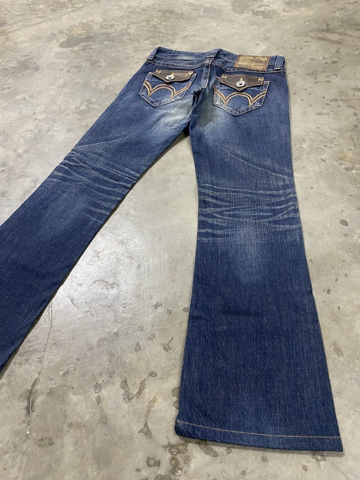 Tornado Mart Flare Jeans Edwin Mud Rusty Low Rise Boot Cut @300 Size US 28 / EU 44 - 2 Thumbnail
